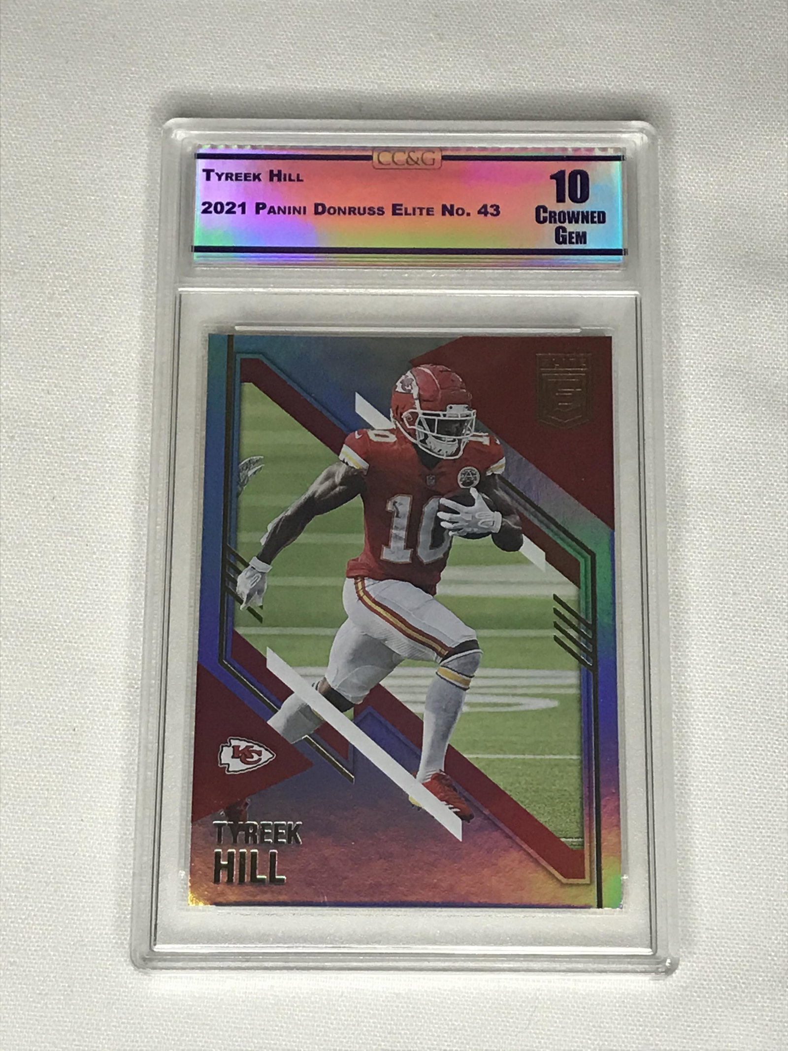 Tyreek Hill Panini Donruss Elite CC&G 10: Tyreek Hill Panini Donruss Elite CC&G 10
