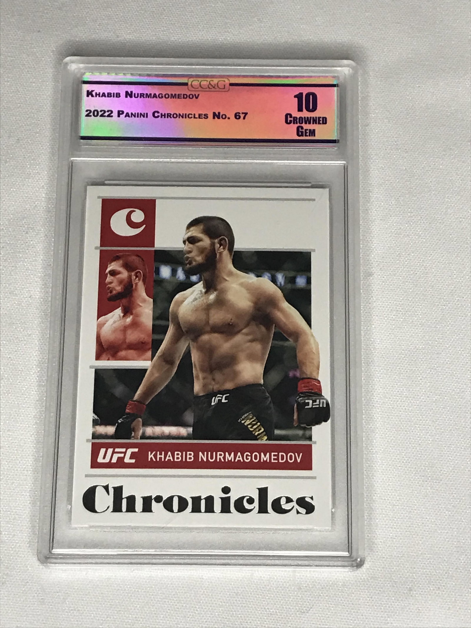 Khabib Nurmagomedov Panini Chronicles CC&G 10: Khabib Nurmagomedov Panini Chronicles CC&G 10