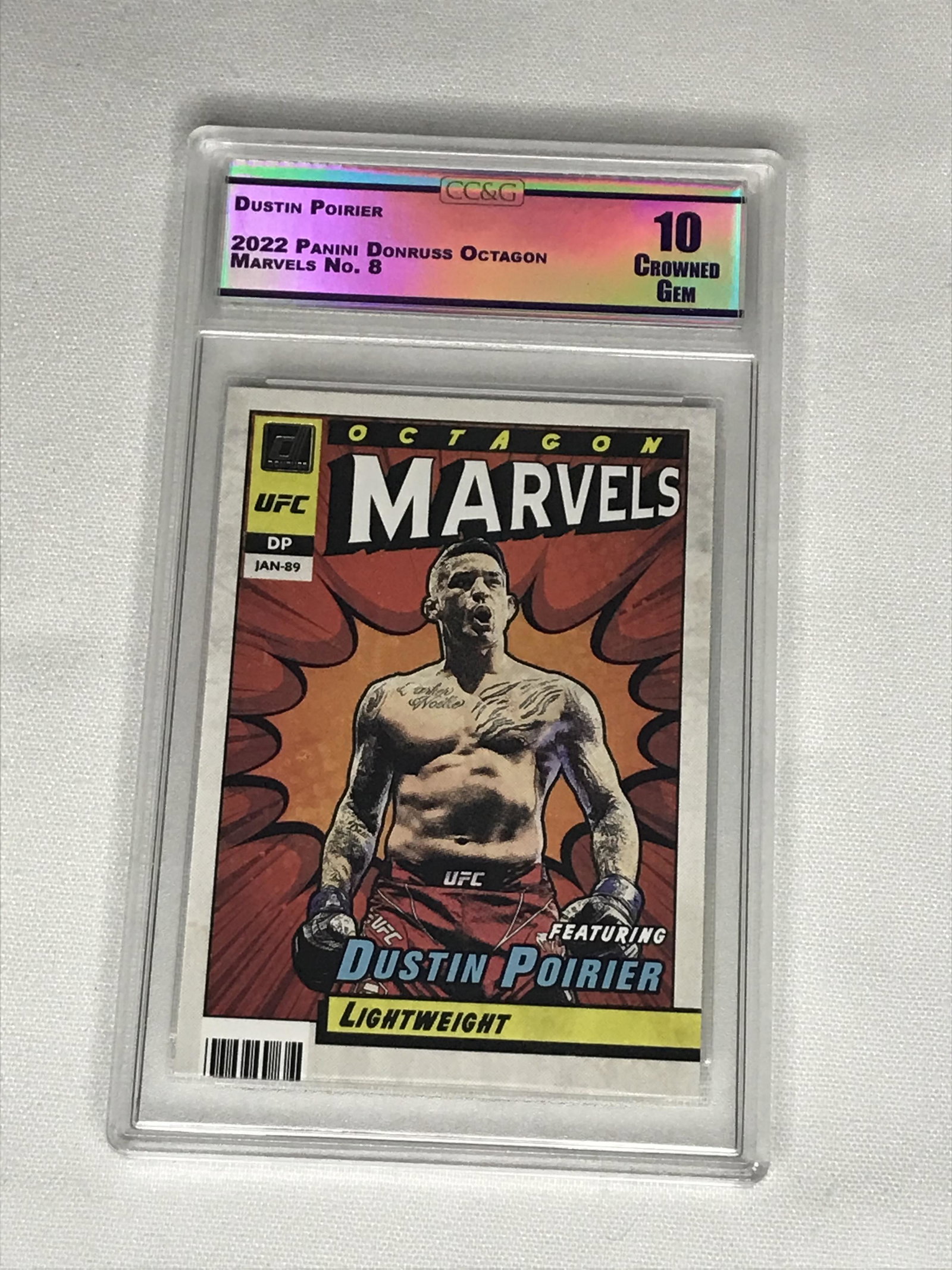 Dustin Poirier Panini Donruss Marvels CC&G 10: Dustin Poirier Panini Donruss Marvels CC&G 10