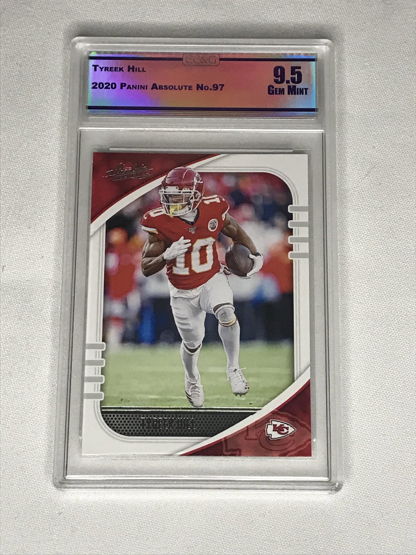 Tyreek Hill Panini Absolute CC&G 9.5: Tyreek Hill Panini Absolute CC&G 9.5