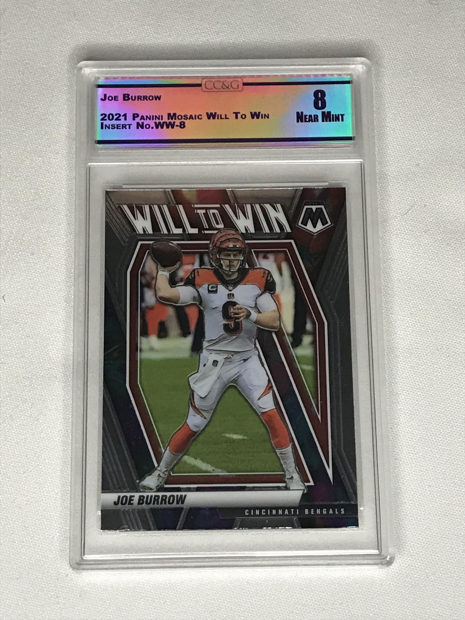 Joe Burrow Panini Mosaic Will To Win CC&G 8 (1 of 1)
