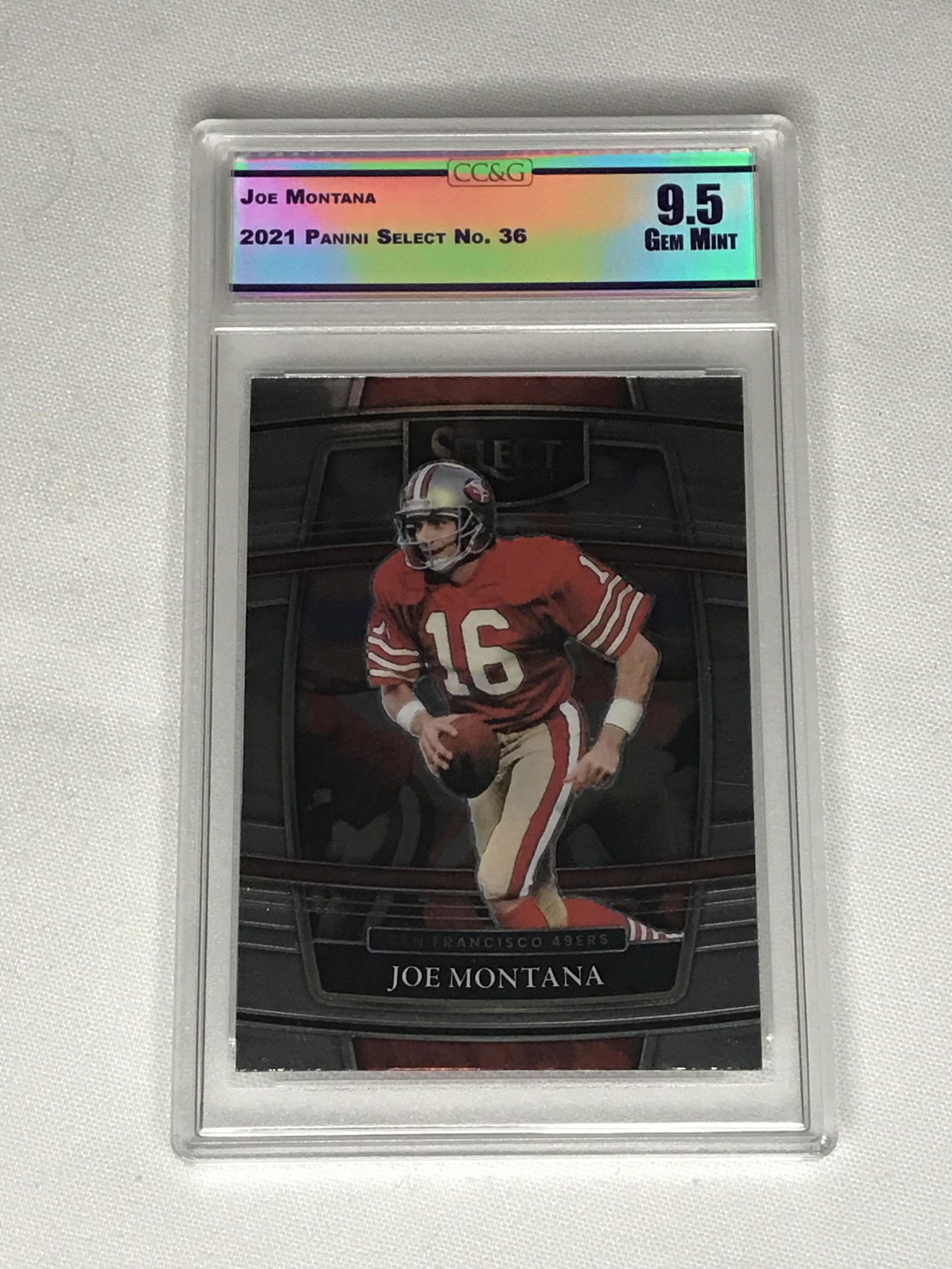 Joe Montana Panini Select CC&G 9.5 (1 of 1)