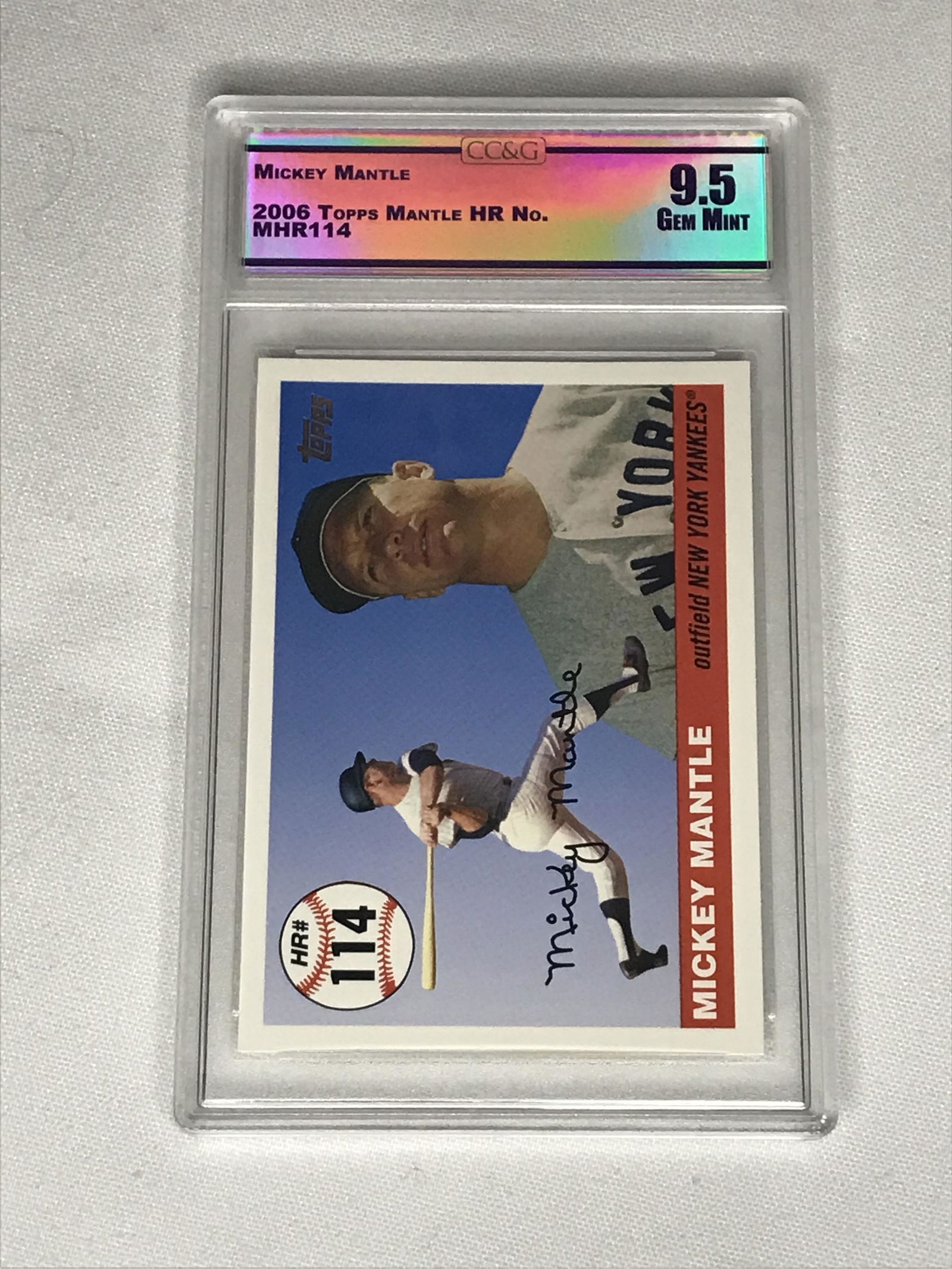 Mickey Mantle Topps HR CC&G 9.5 (1 of 1)