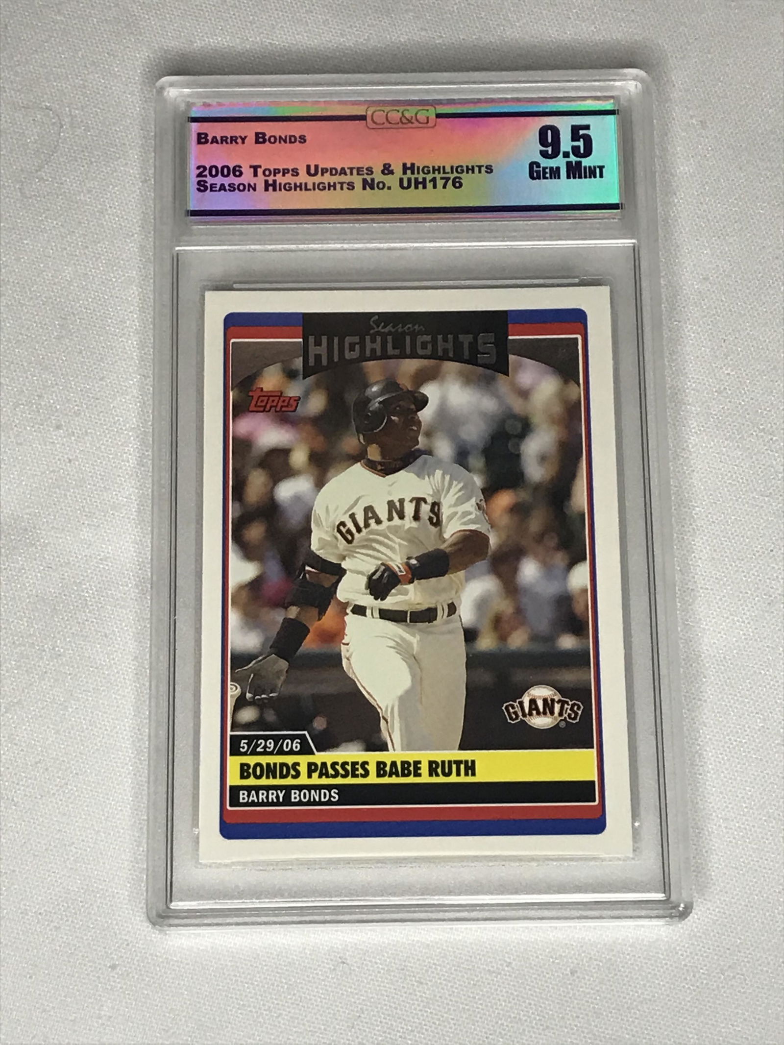 Barry Bonds Topps CC&G 9.5 (1 of 1)