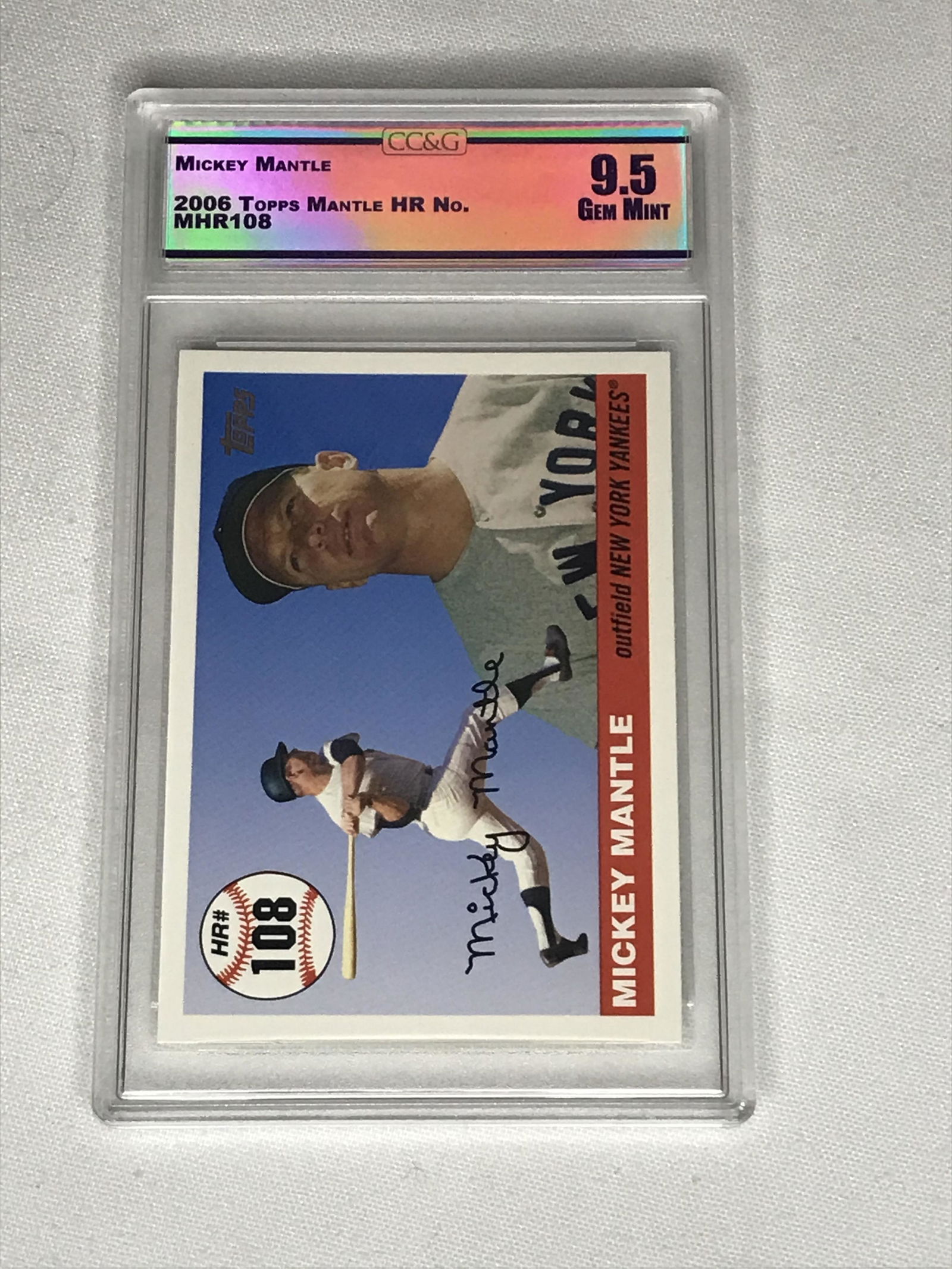 Mickey Mantle Topps HR CC&G 9.5 (1 of 1)