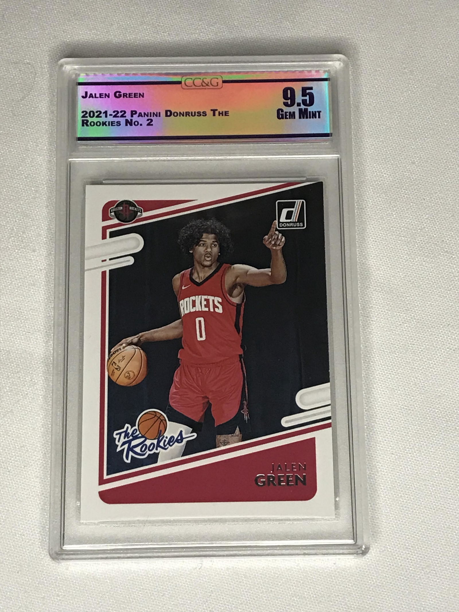 Jalen Green Panini Donruss The Rookies CC&G 9.5 (1 of 1)