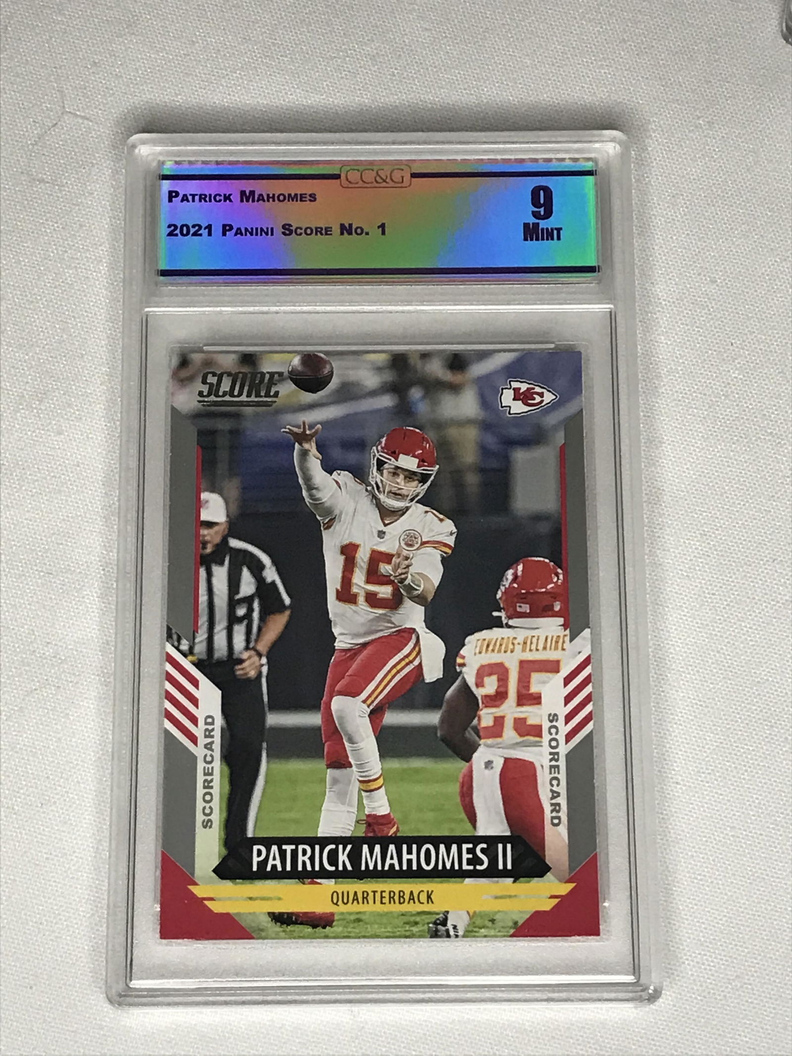 Patrick Mahomes Panini Score CC&G 9 (1 of 1)