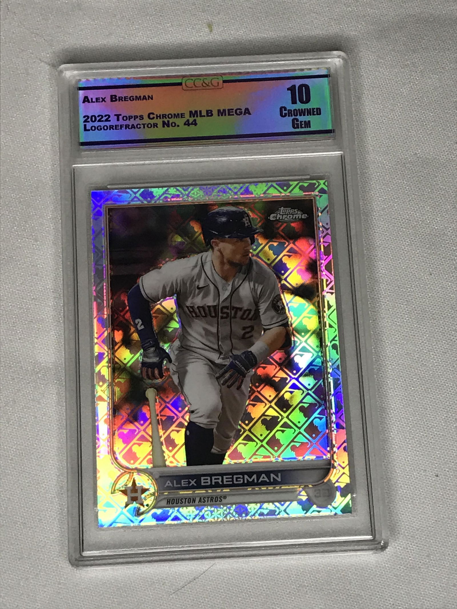 Alex Bregman Topps Chrome MLB MEGA Logo Refractor CC&G 10 (1 of 1)