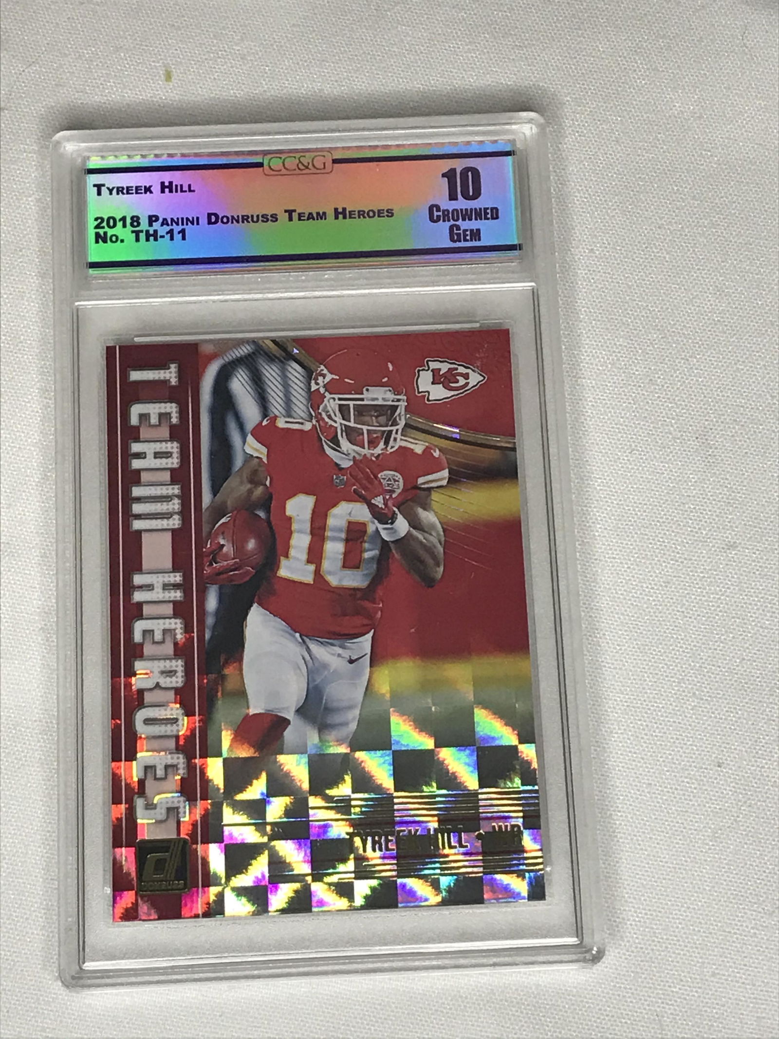 Tyreek Hill Panini Donruss Team Heroes CC&G 10: Tyreek Hill Panini Donruss Team Heroes CC&G 10