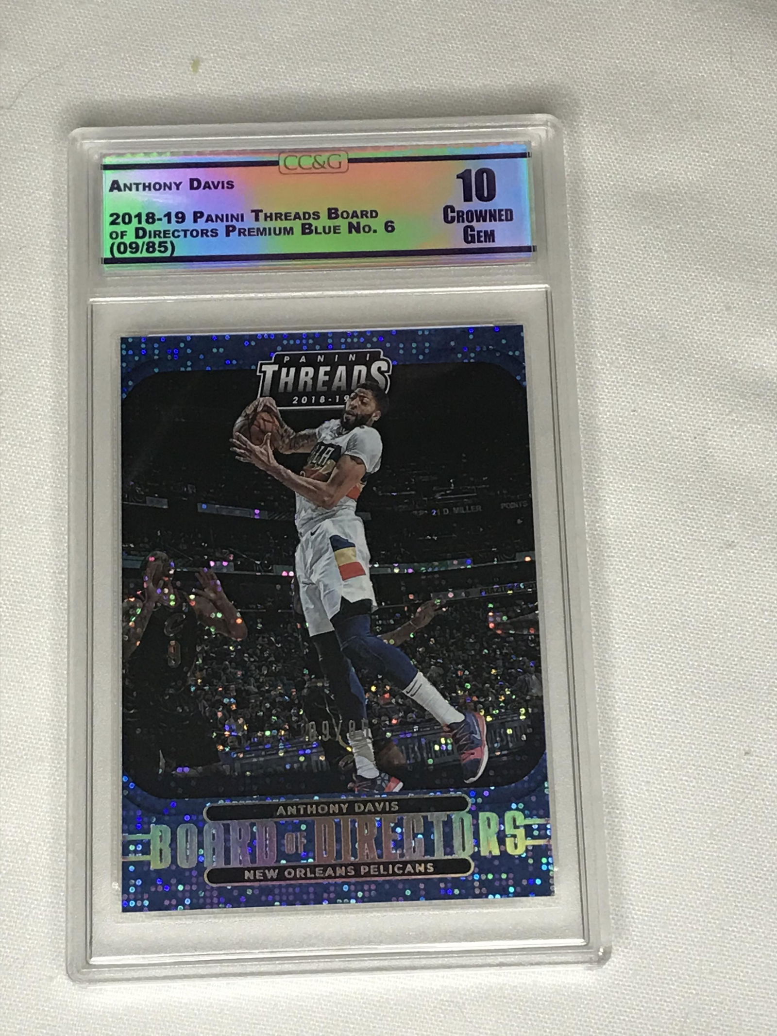 Anthony Davis Panini Threads Blue (9/85) (1 of 1)