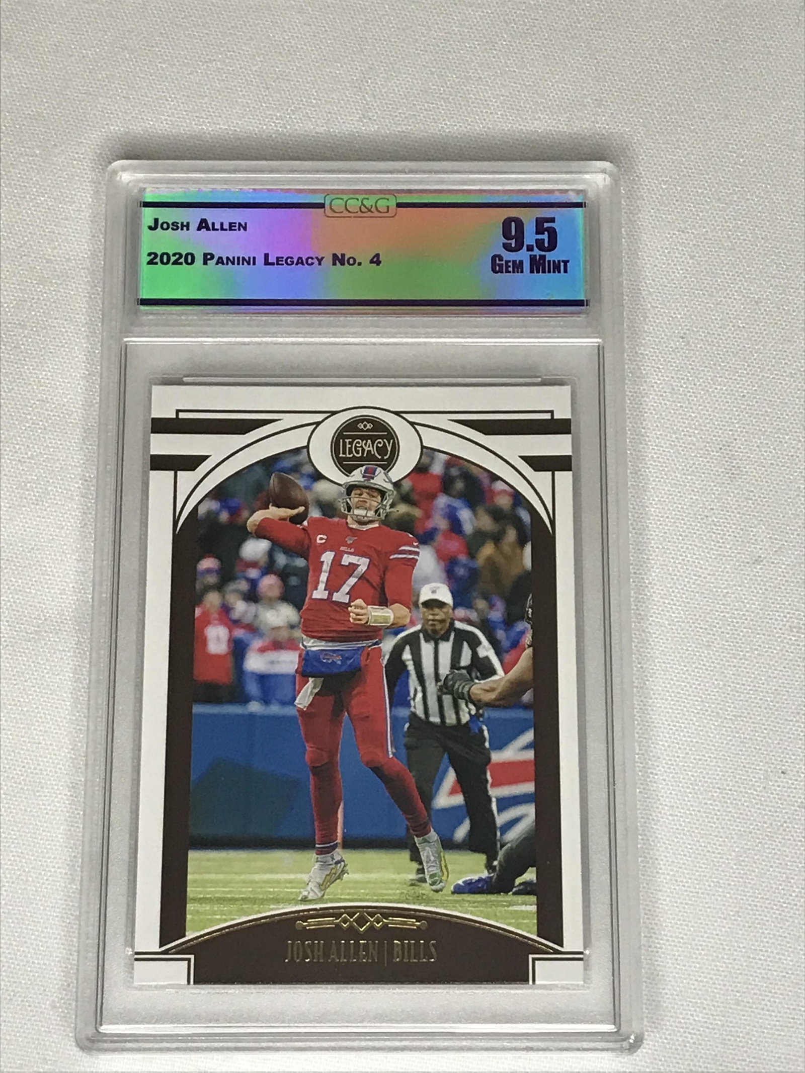 Josh Allen Panini Legacy CC&G 9.5: Josh Allen Panini Legacy CC&G 9.5