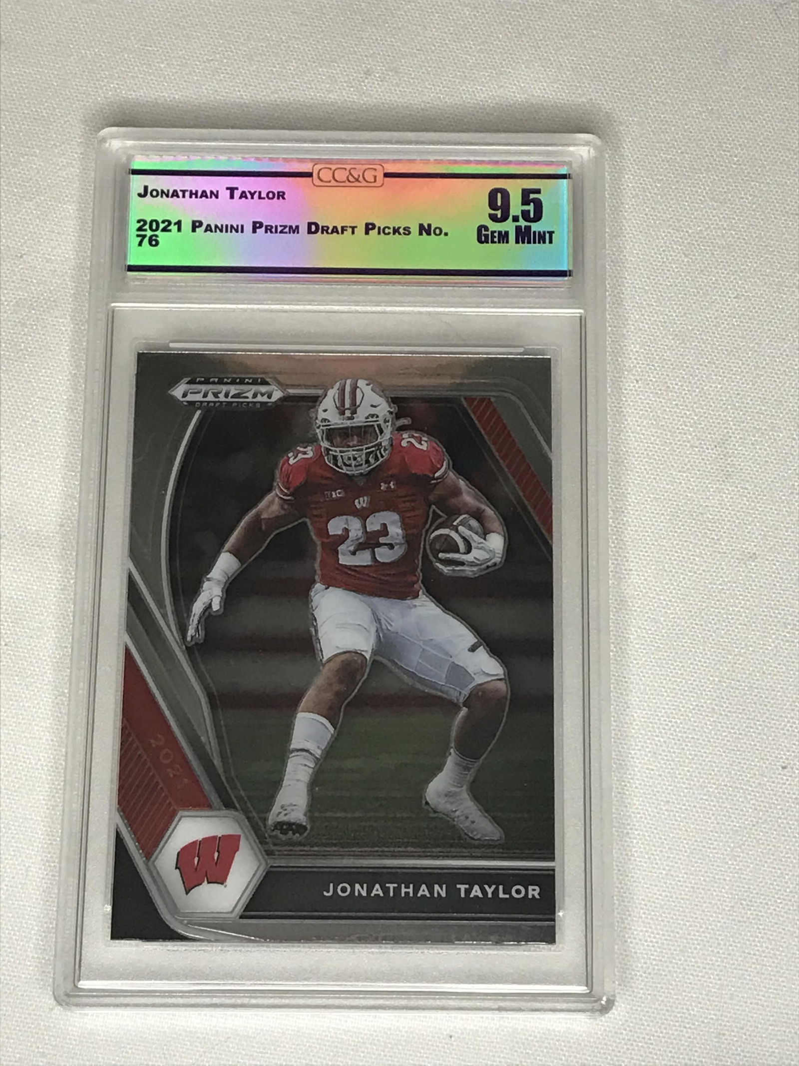 Jonathan Taylor Panini Prizm Draft Picks CC&G 9.5 (1 of 1)