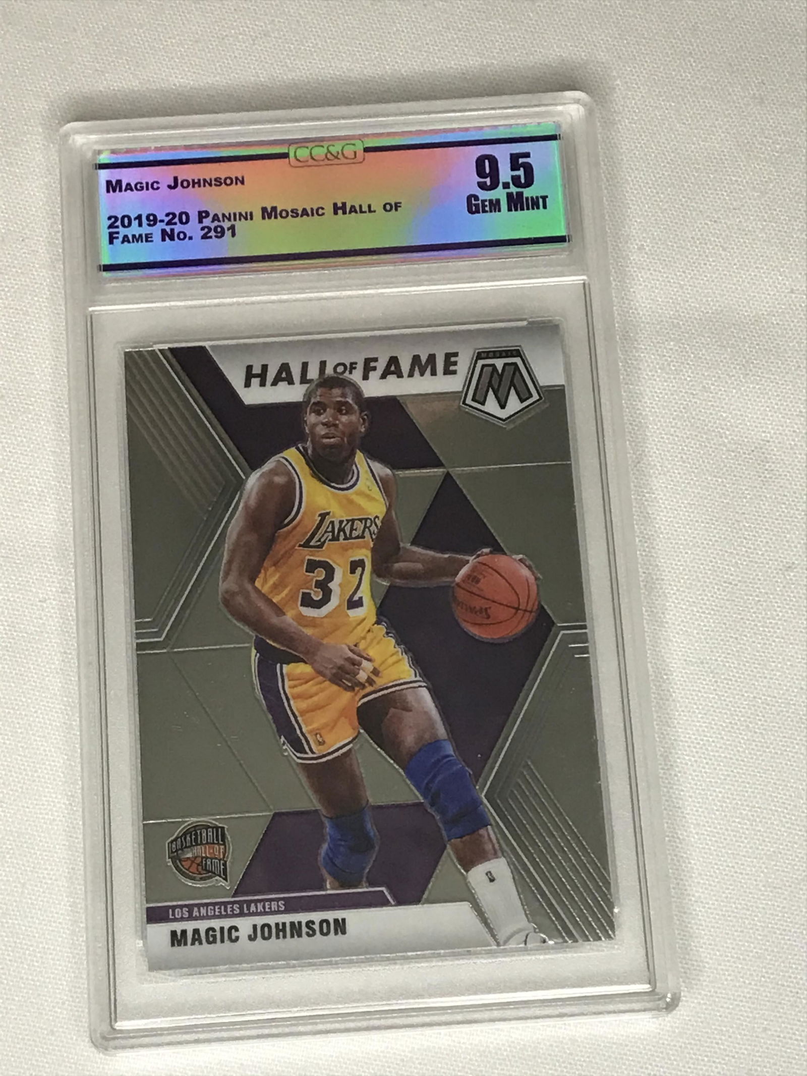 Magic Johnson Panini Mosaic Hall of Fame CC&G 9.5 (1 of 1)