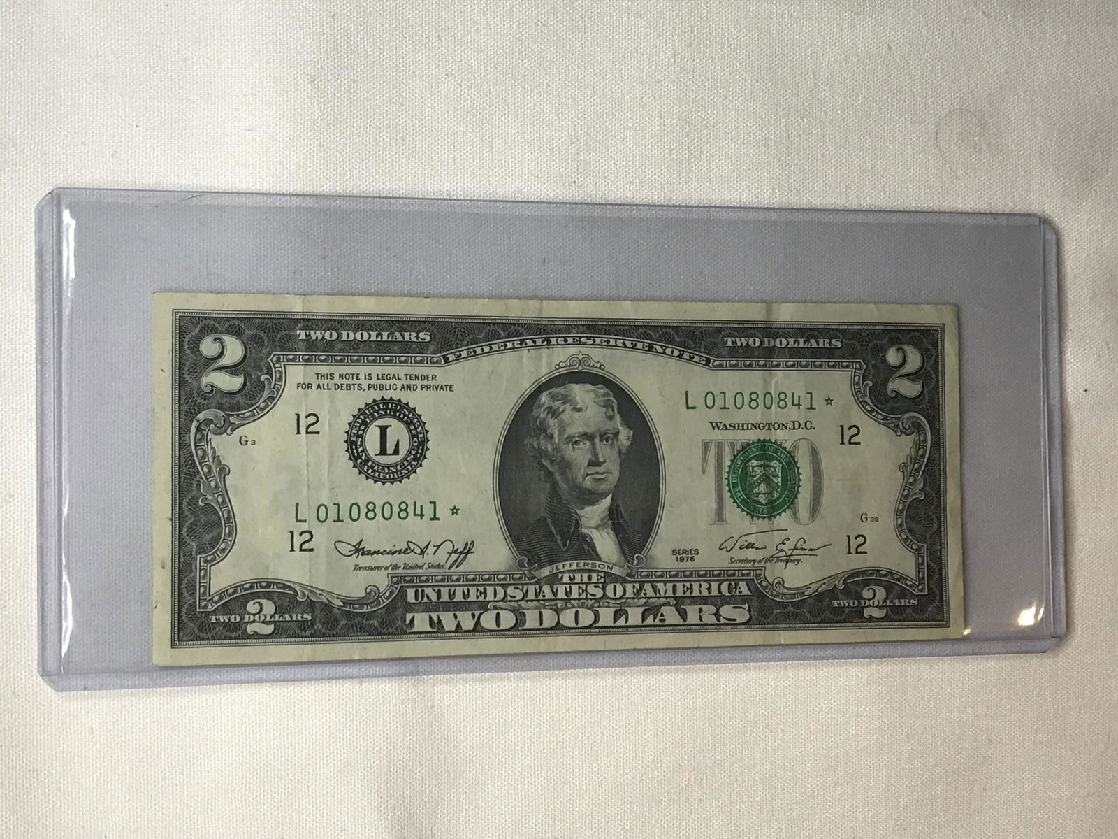 1976 Series $2 Star Note (1 of 1)