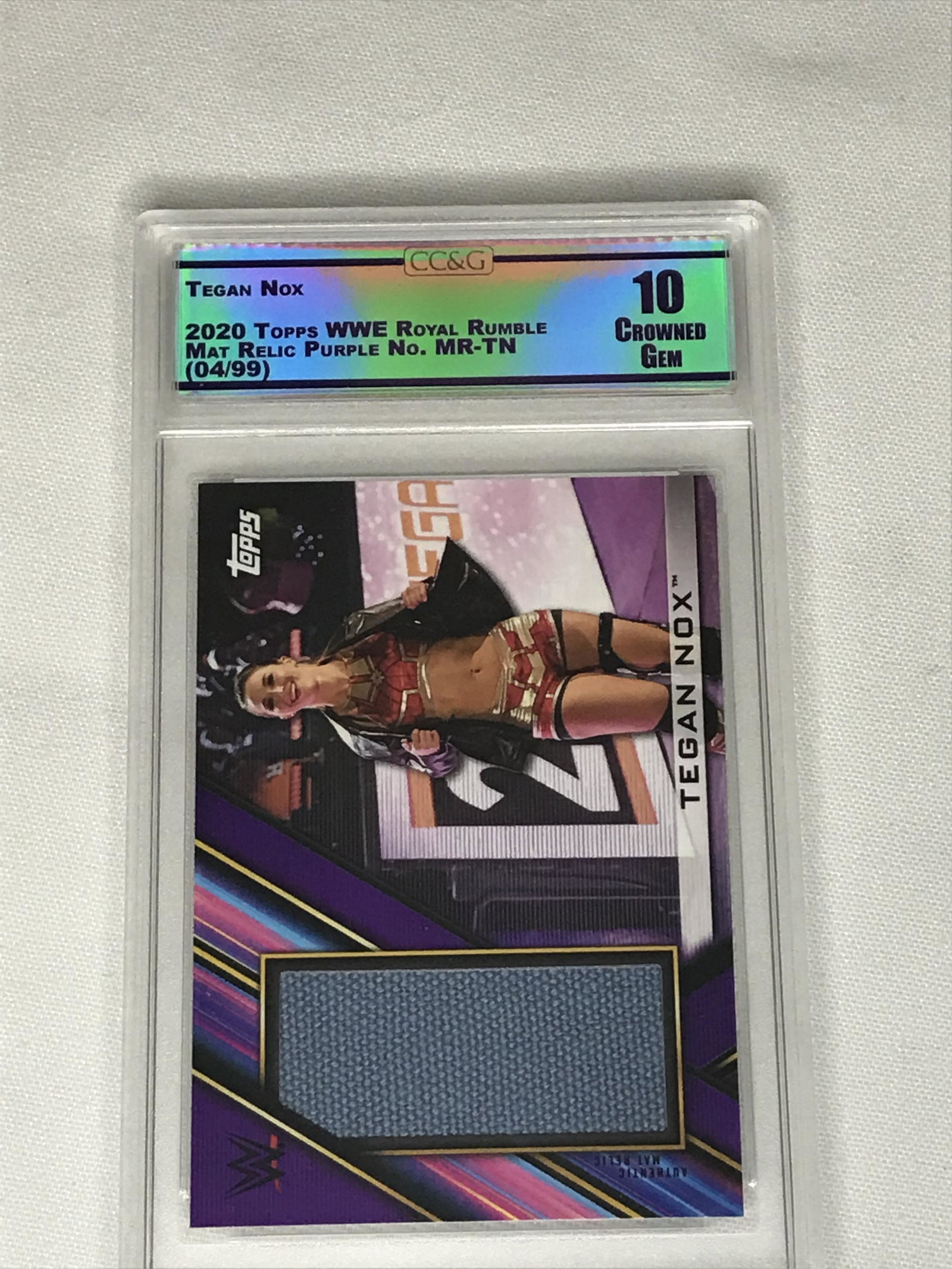 Tegan Nox Topps WWE Royal Rumble CC&G 10: Tegan Nox Topps WWE Royal Rumble CC&G 10