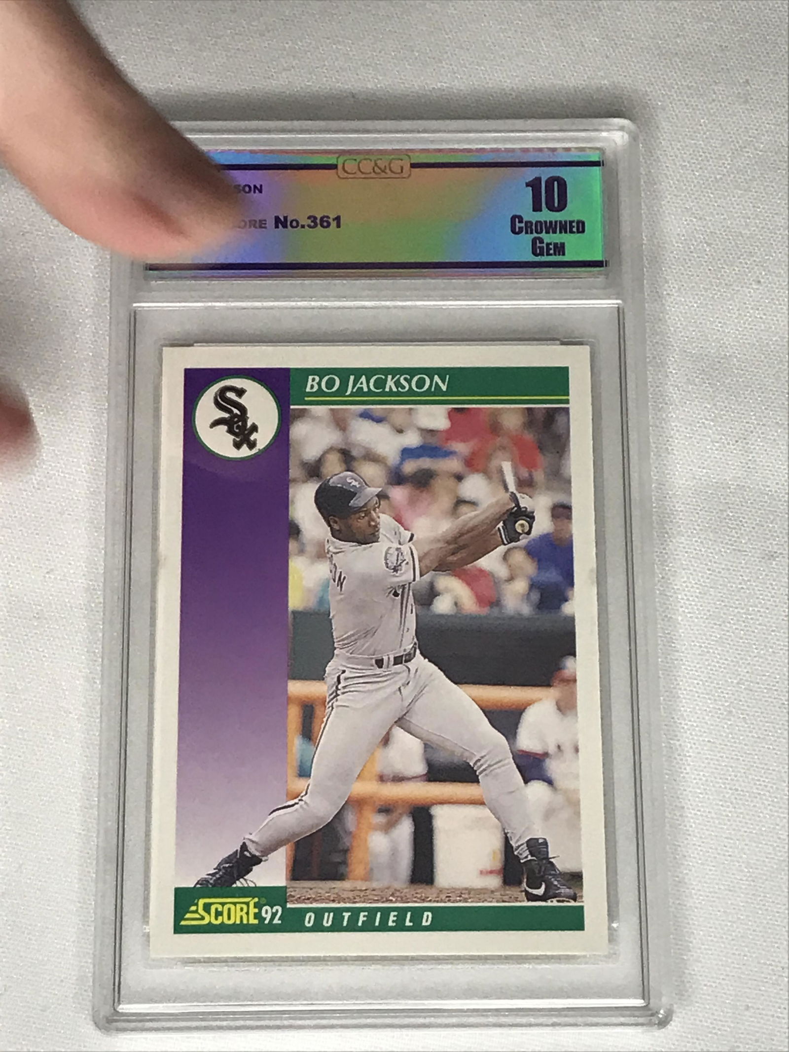 Bo Jackson Score '92 CC&G 10 (1 of 1)