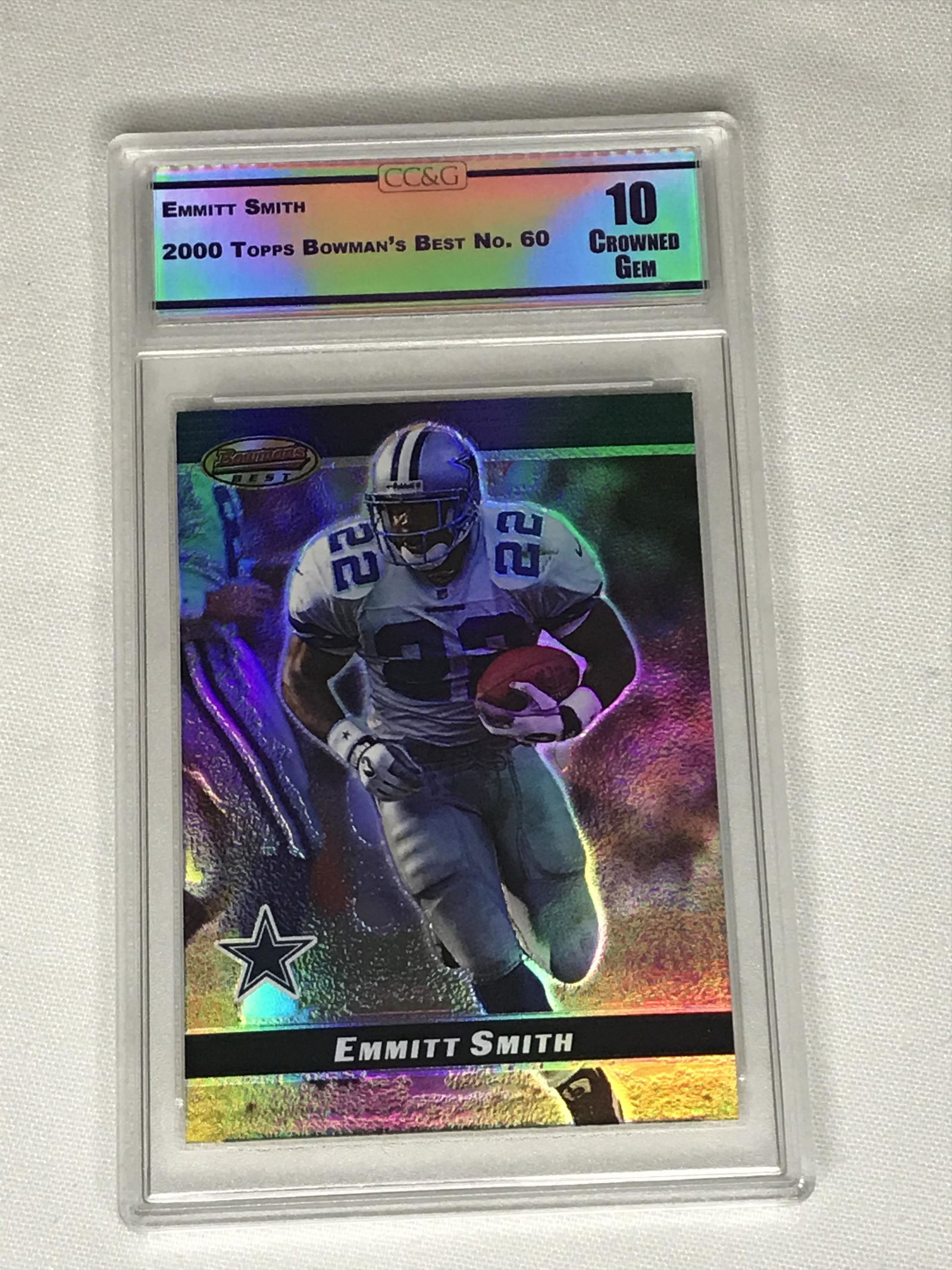 Emmitt Smith Topps Bowman's Best CC&G 10 (1 of 1)