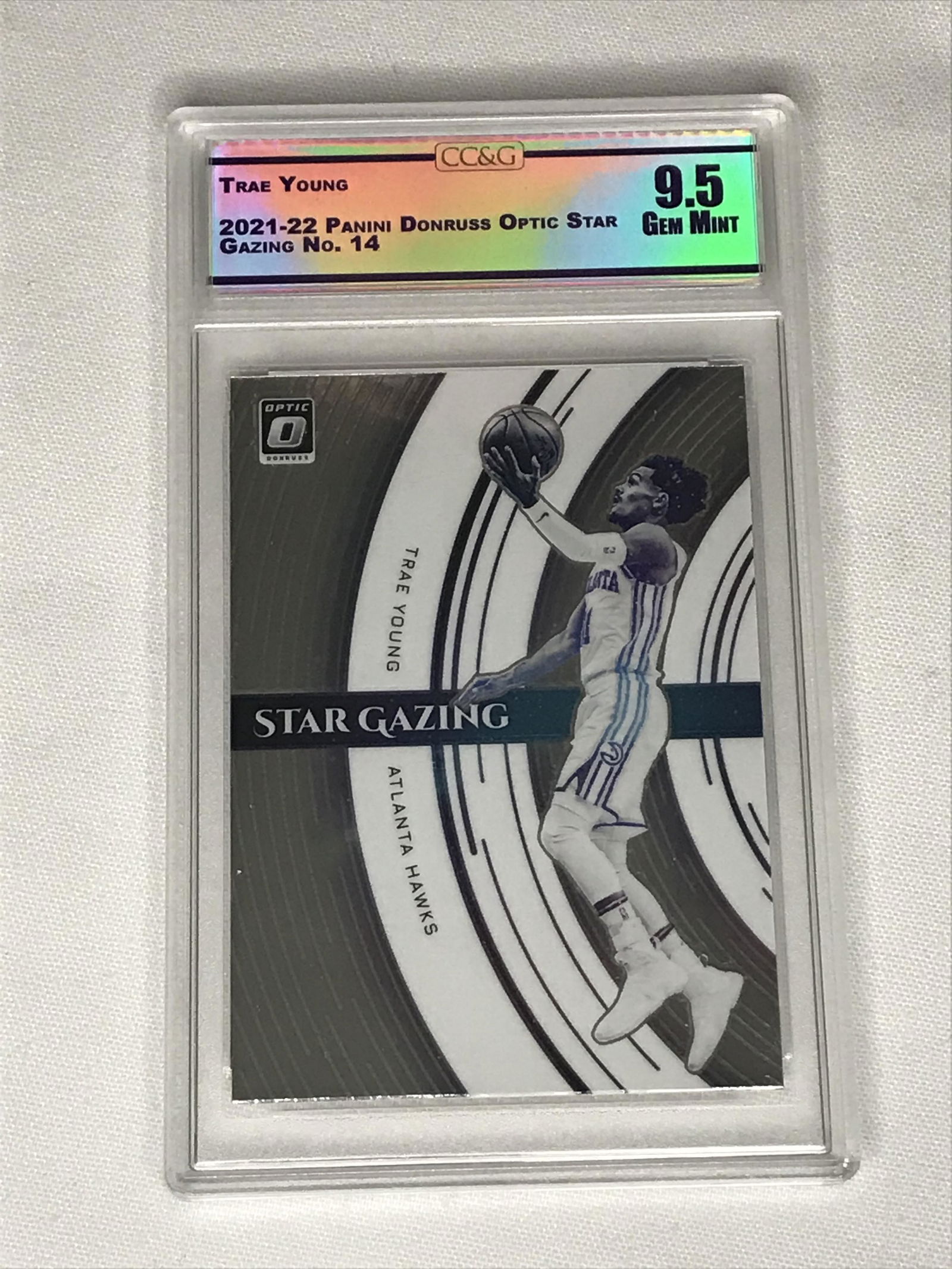 Trae Young Panini Donruss Optic Star Gazing CC&G 9.5 (1 of 1)