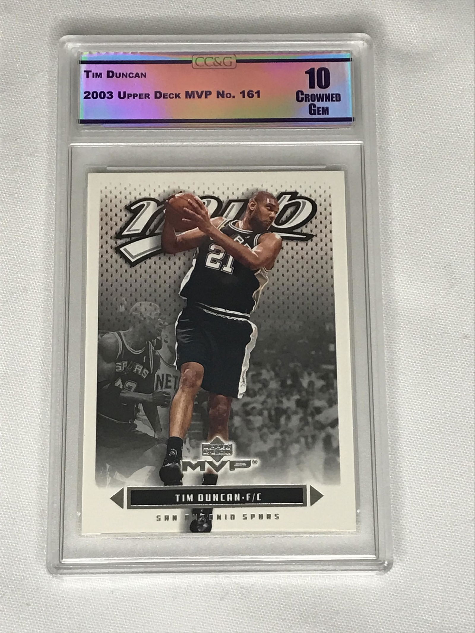 Tim Duncan Upper Deck MVP CC&G 10 (1 of 1)