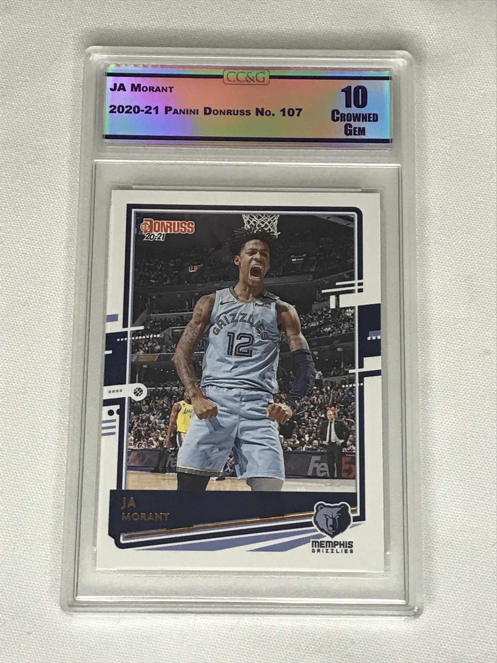JA Morant Panini Donruss CC&G 10: JA Morant Panini Donruss CC&G 10