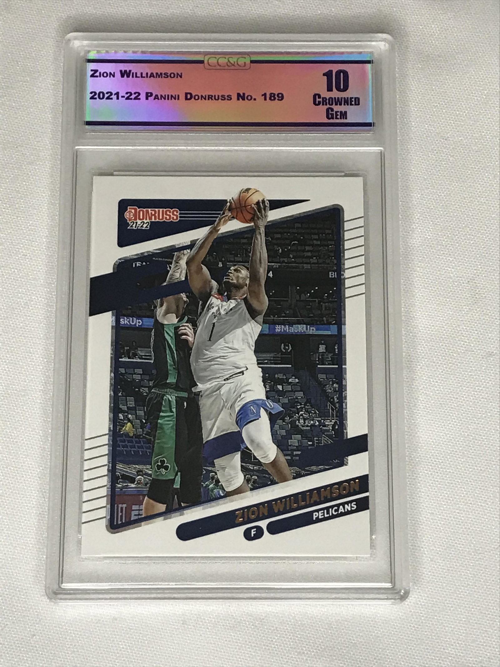 Zion Williamson Panini Donruss CC&G 10: Zion Williamson Panini Donruss CC&G 10