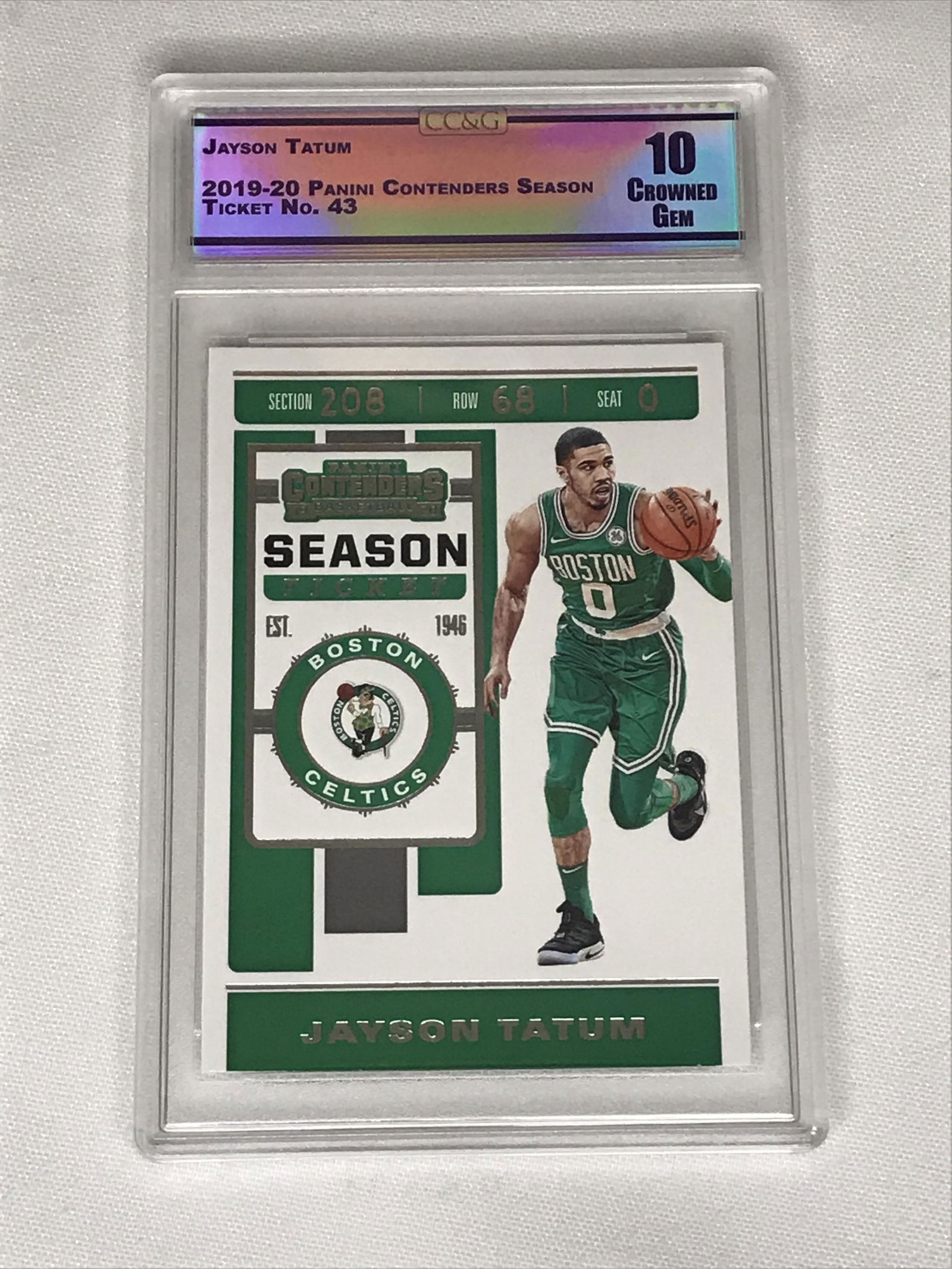 Jayson Tatum Panini Contenders CC&G 10 (1 of 1)