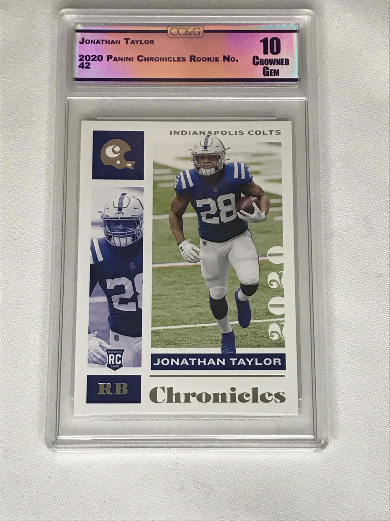 Johnathan Taylor Panini Chronicles Rookie CC&G 10 (1 of 1)