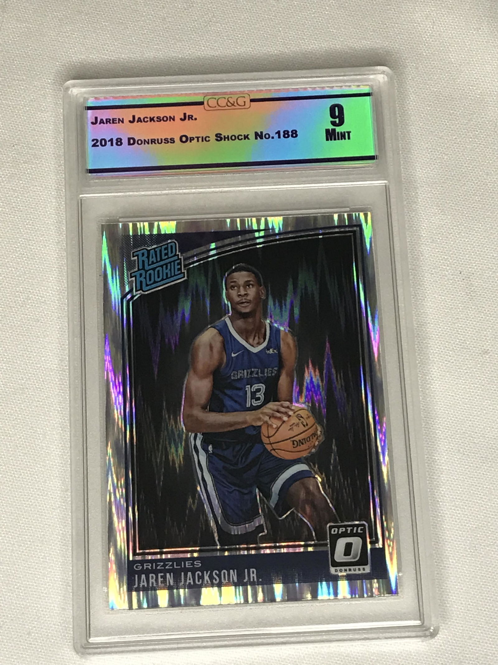 Jaren Jackson Jr. Donruss Optic Shock CC&G 9 (1 of 1)