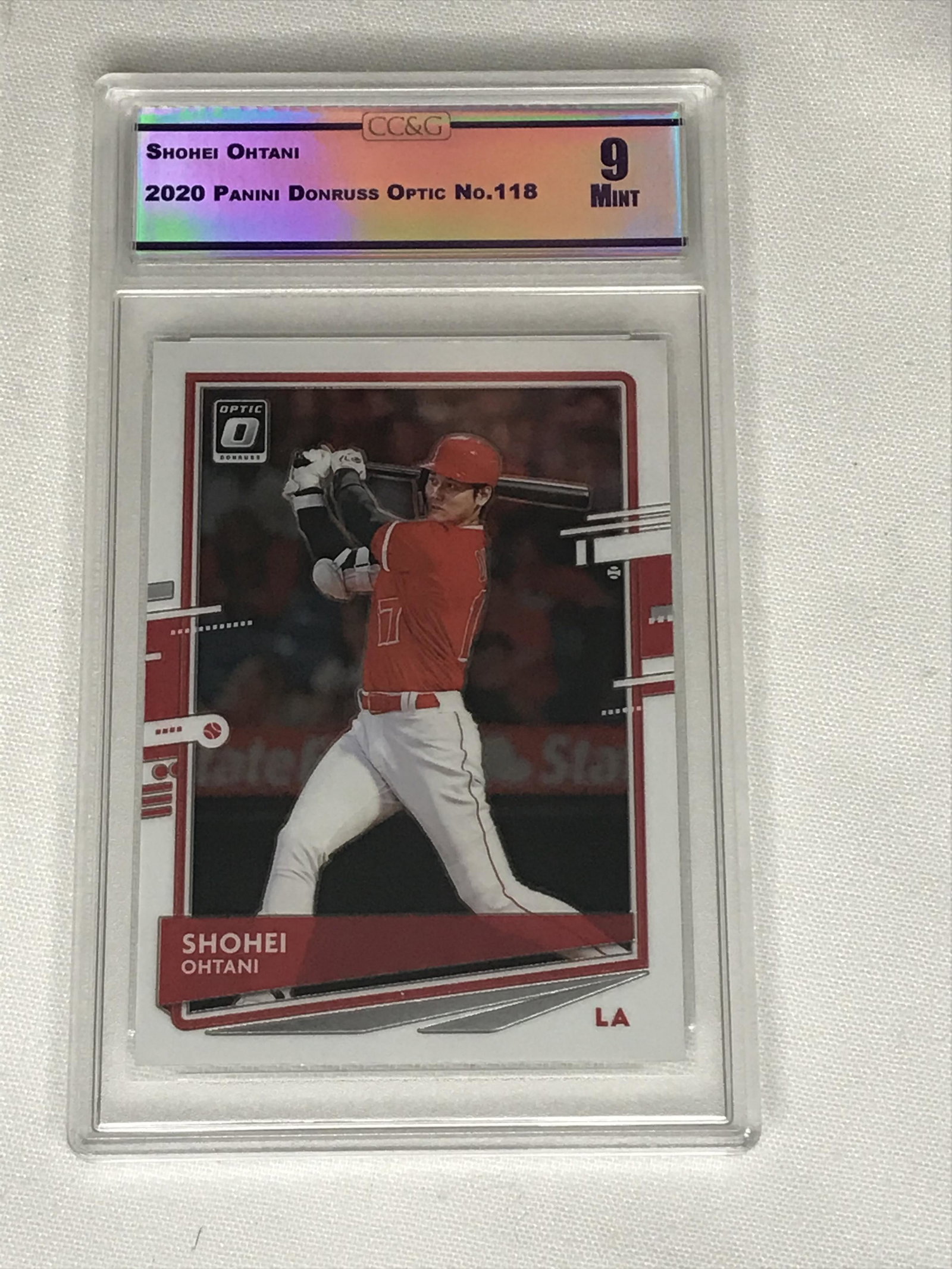 Shohei Ohtani Panini Donruss Optic CC&G 9: Shohei Ohtani Panini Donruss Optic CC&G 9