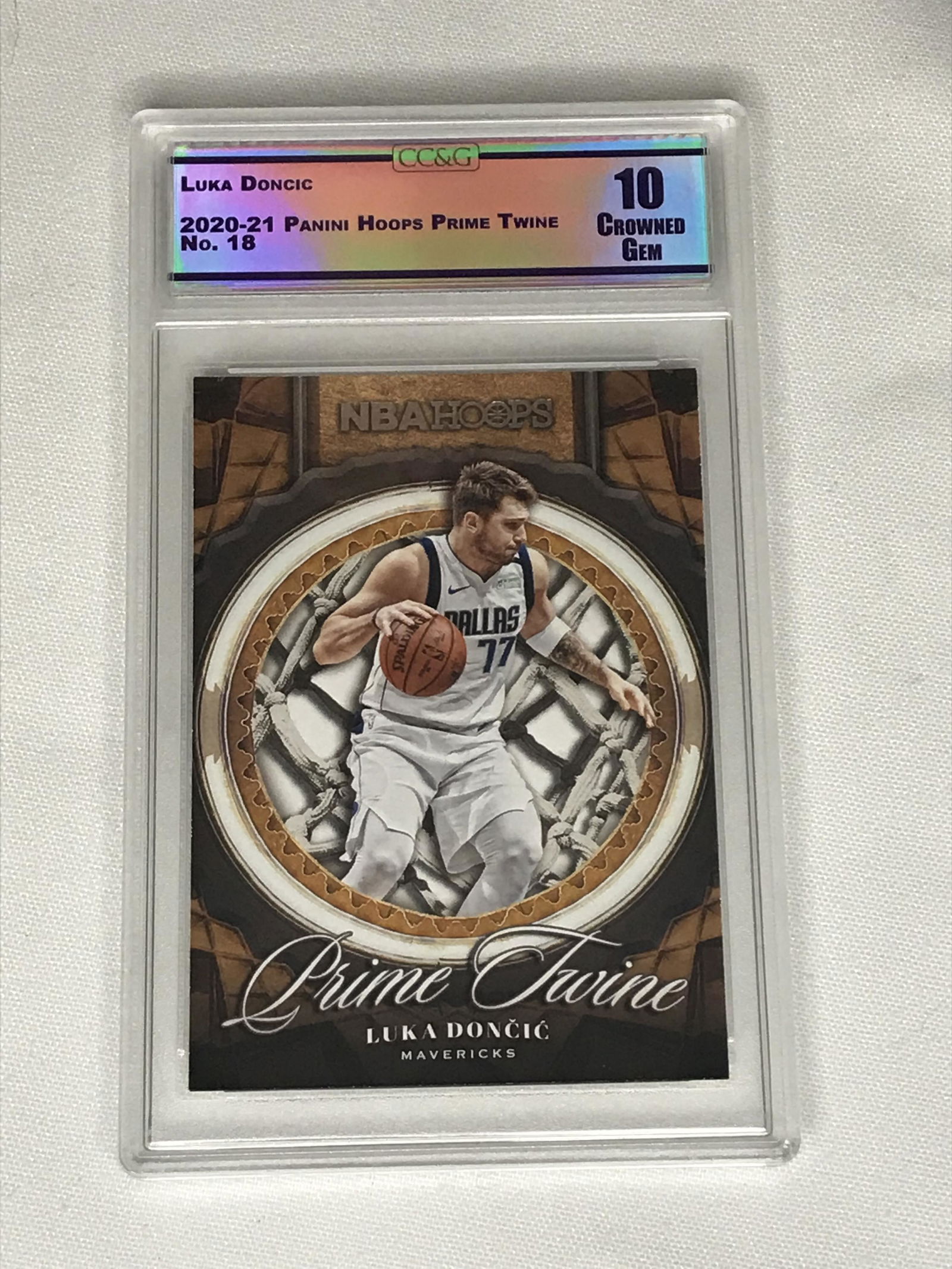 Luka Doncic Panini Hoops Prime Twine CC&G 10 (1 of 1)