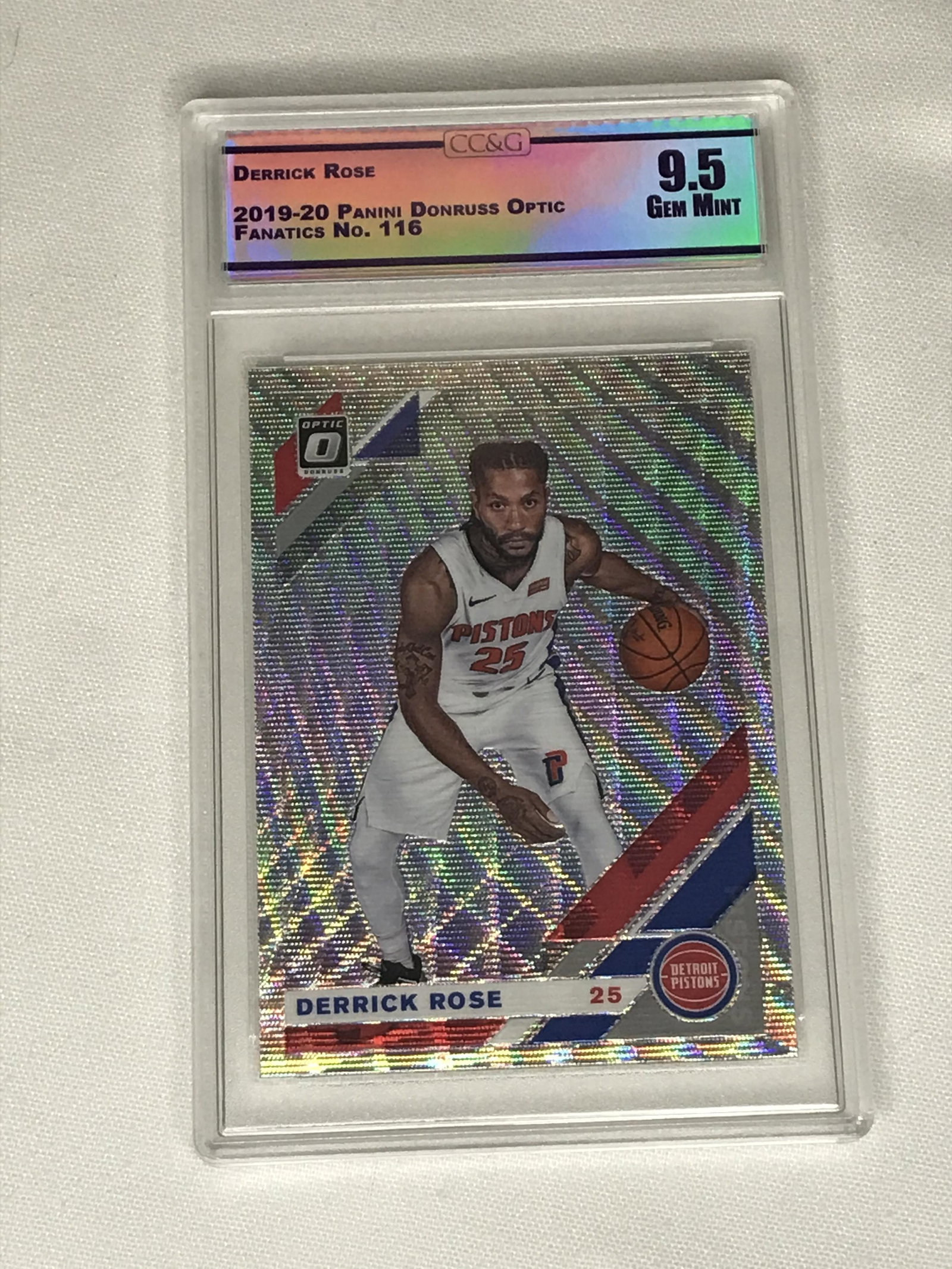 Derrick Rose Panini Donruss Optic CC&G 9.5: Derrick Rose Panini Donruss Optic CC&G 9.5