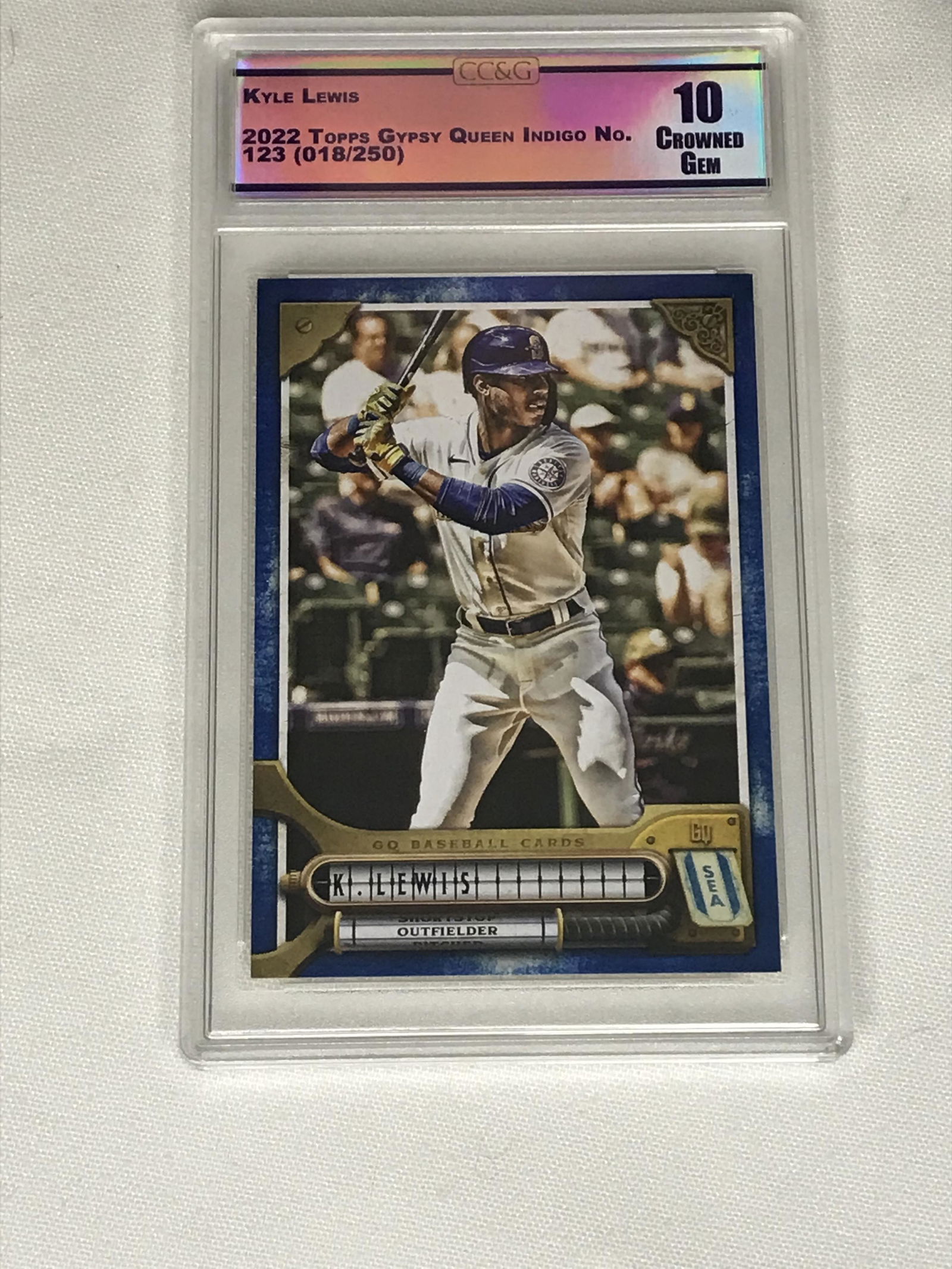 Kyle Lewis Topps Gypsy Queen Indigo CC&G 10 (1 of 1)