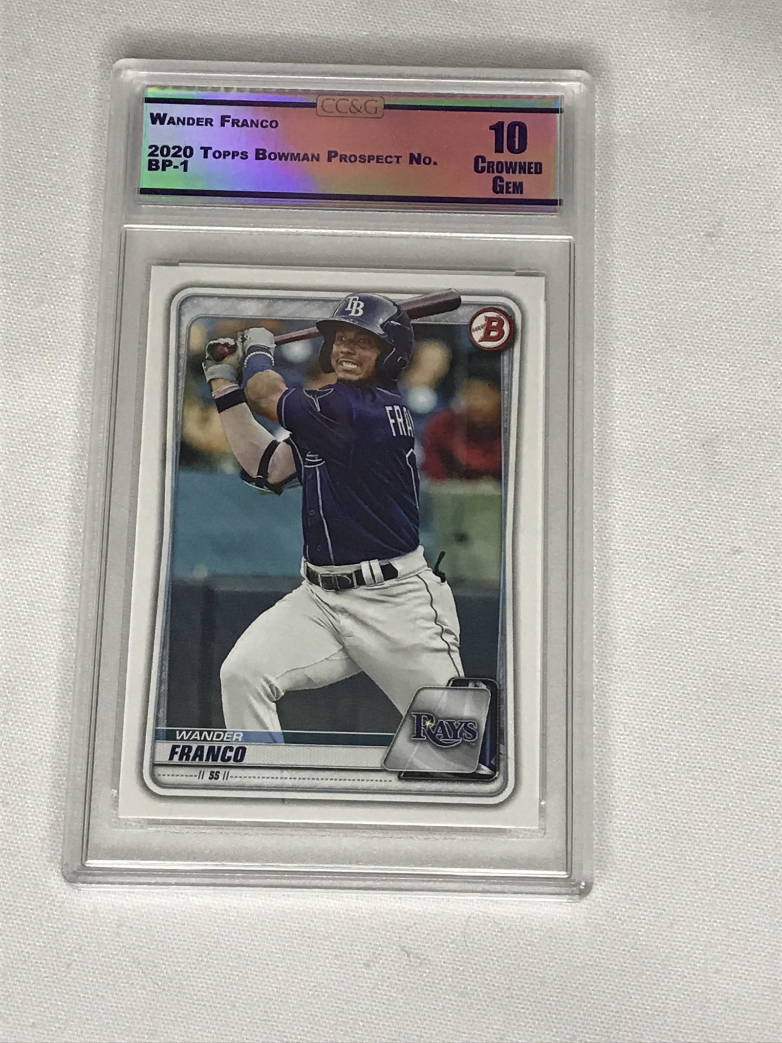 Wander Franco Topps Bowman Prospect CC&G 10: Wander Franco Topps Bowman Prospect CC&G 10