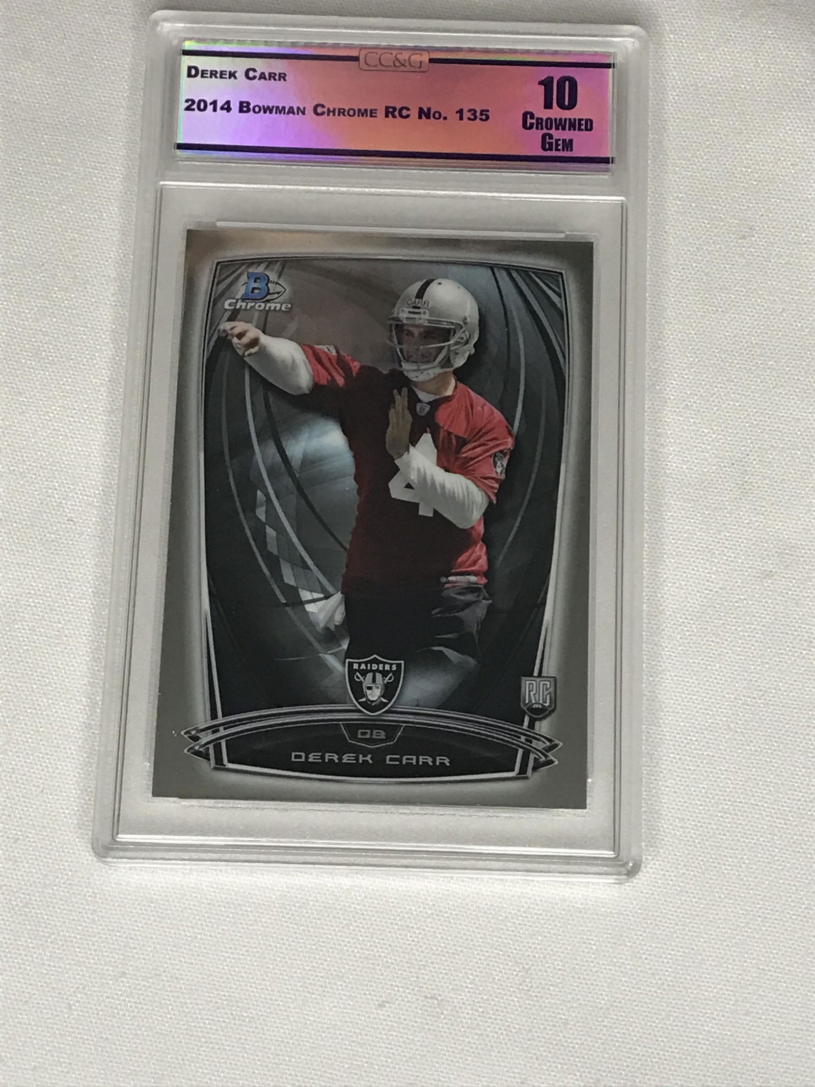 Derek Carr Bowman Chrome RC CC&G 10 (1 of 1)