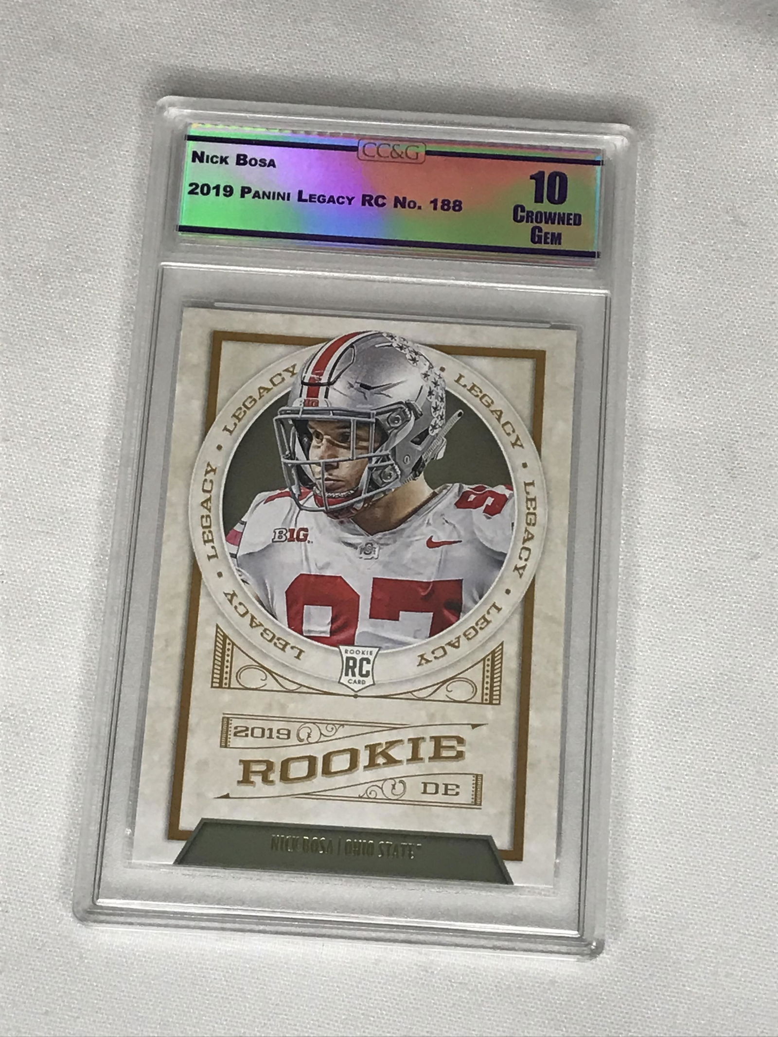 Nick Bosa Panini Legacy RC CC&G 10 (1 of 1)