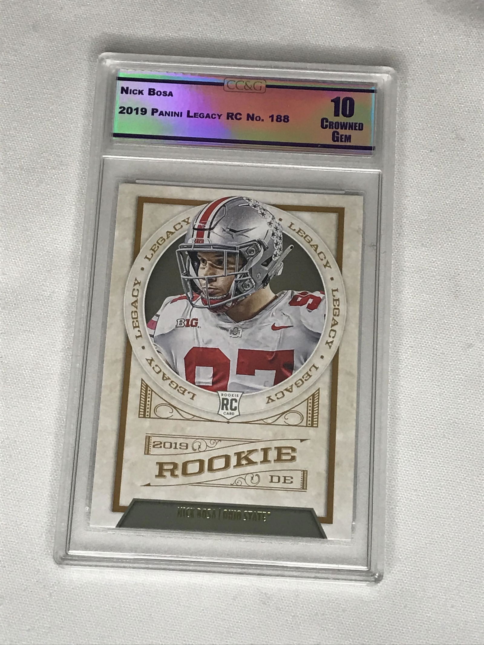 Nick Bosa Panini Legacy RC CC&G 10 (1 of 1)