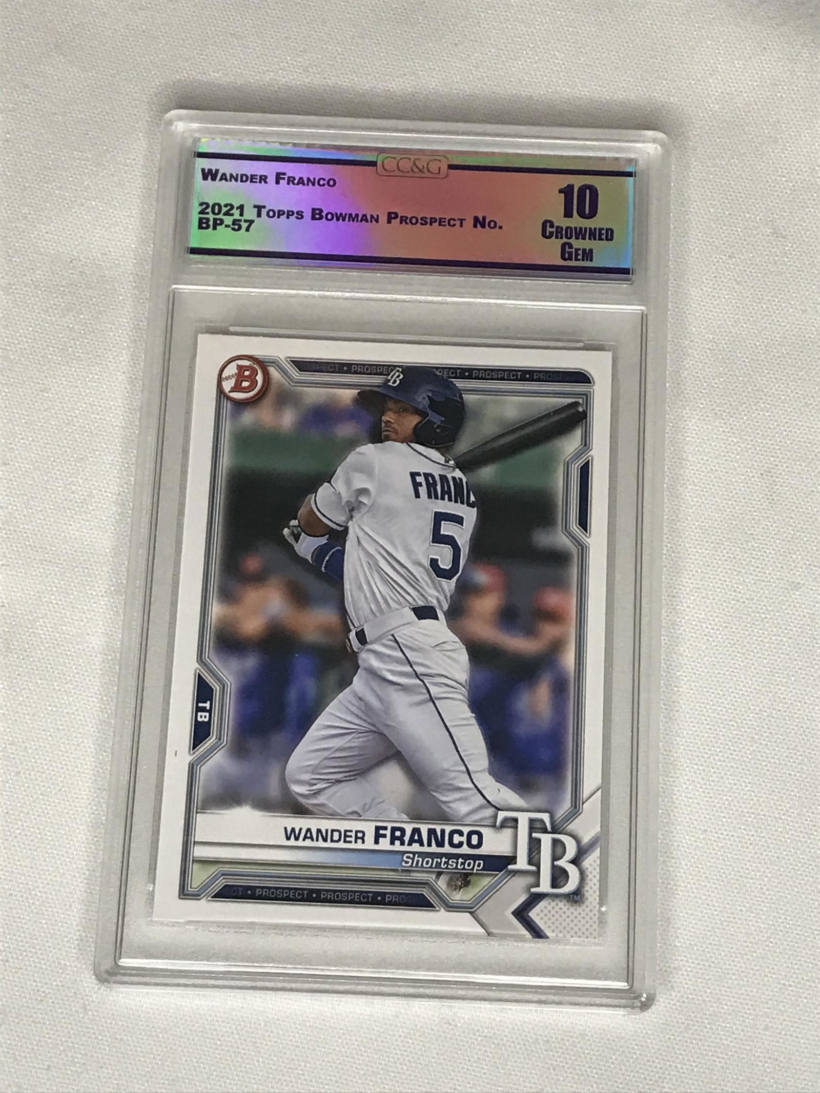 Wander Franco Topps Bowman Prospect CC&G 10 (1 of 1)