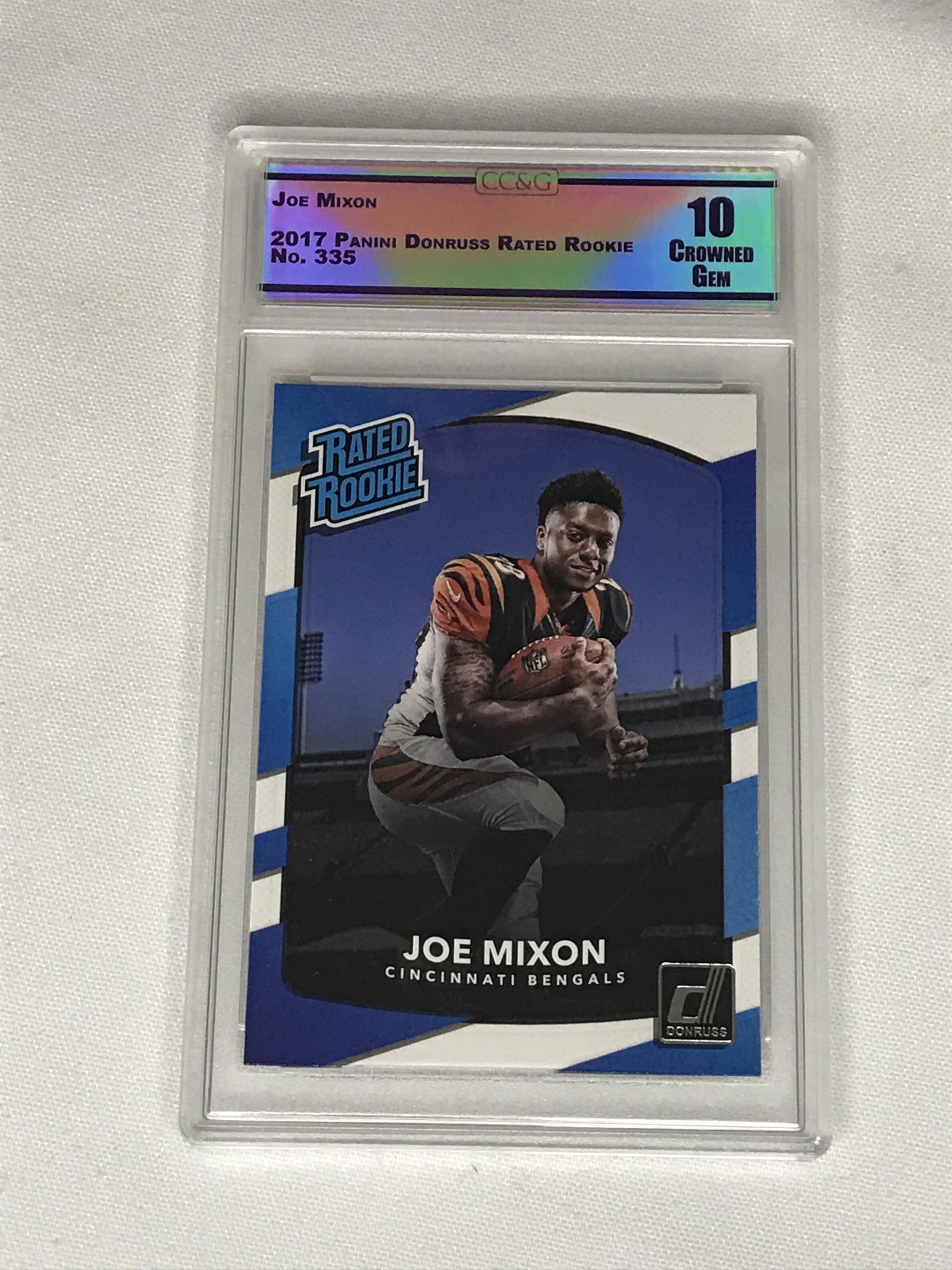 Joe Mixon Panini Donruss Rated Rookie CC&G 10 (1 of 1)