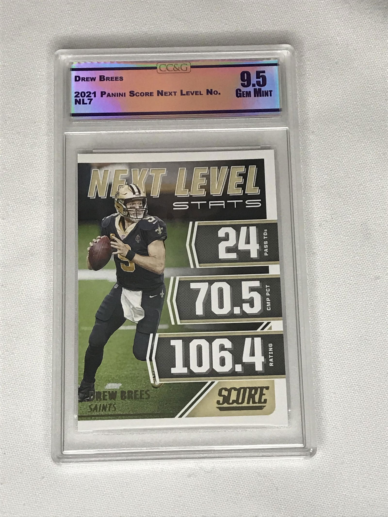 Drew Brees Panini Score CC&G 9.5 (1 of 1)