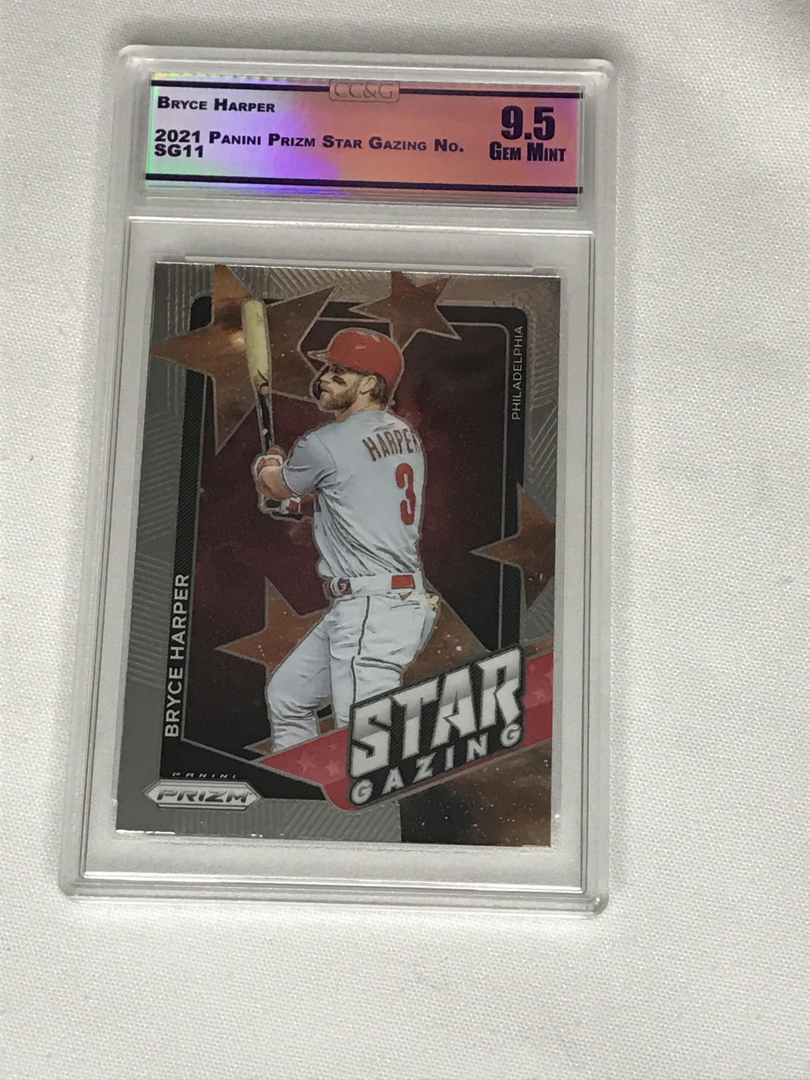 Bryce Harper Panini Prizm Star Gazing CC&G 9.5 (1 of 1)