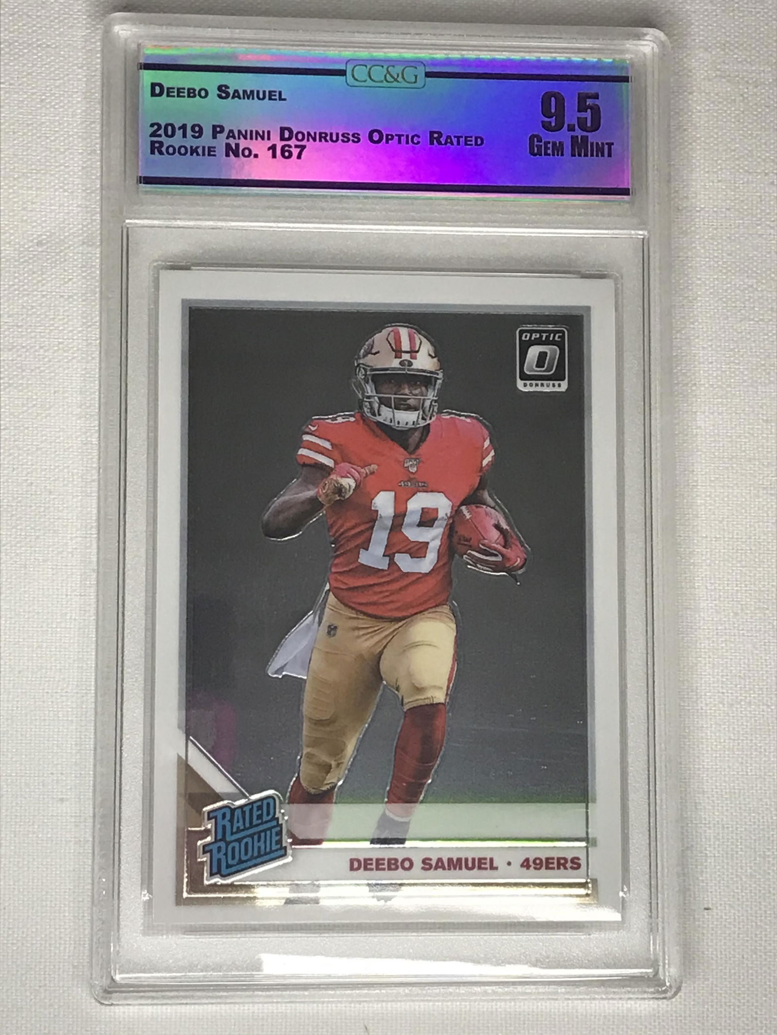 Deebo Samuel Panini Donruss Optic Rated Rookie CC&G 9.5 (1 of 1)