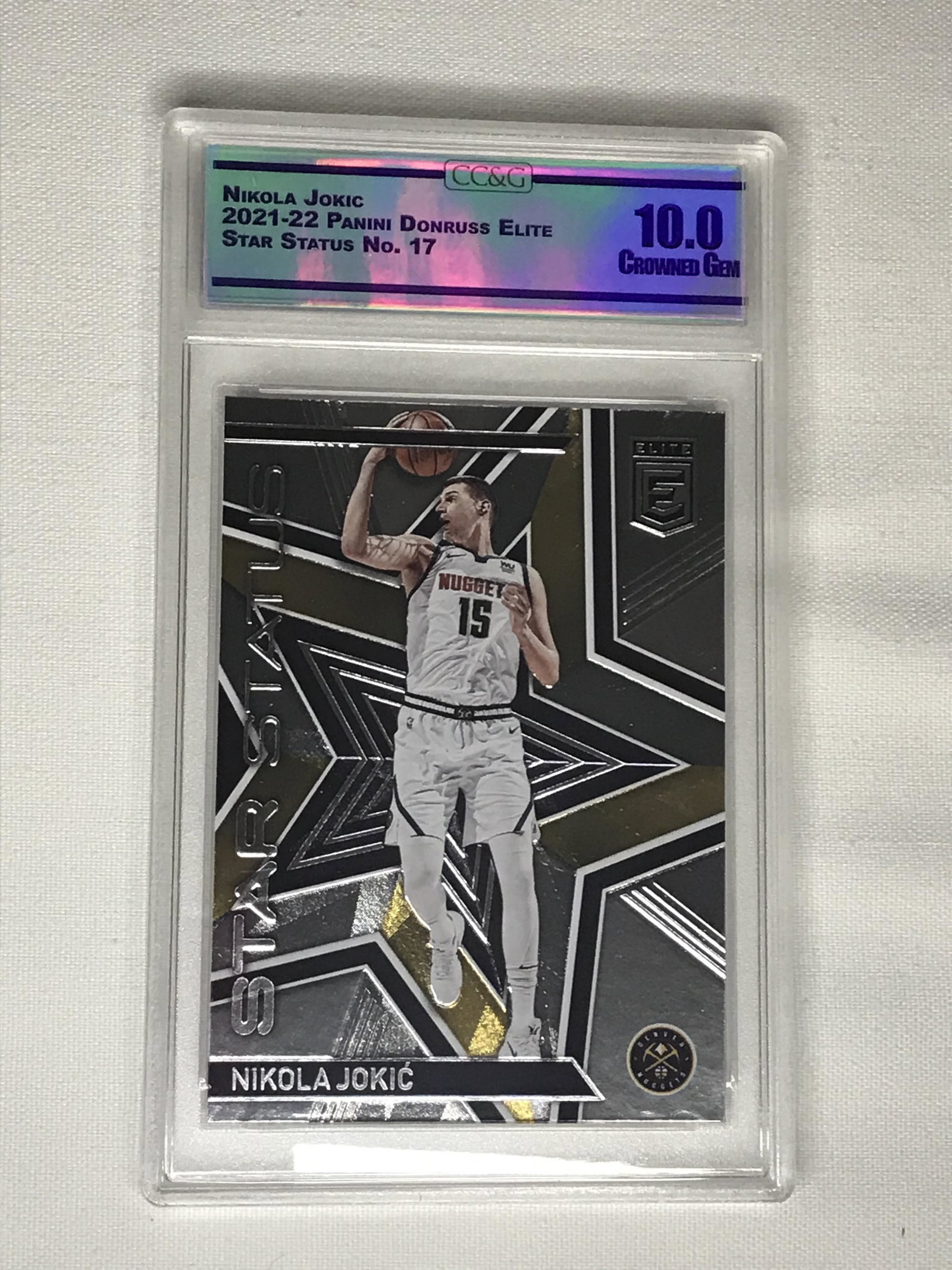 Nikola Jokic Panini Donruss Elite CC&G 10: Nikola Jokic Panini Donruss Elite CC&G 10