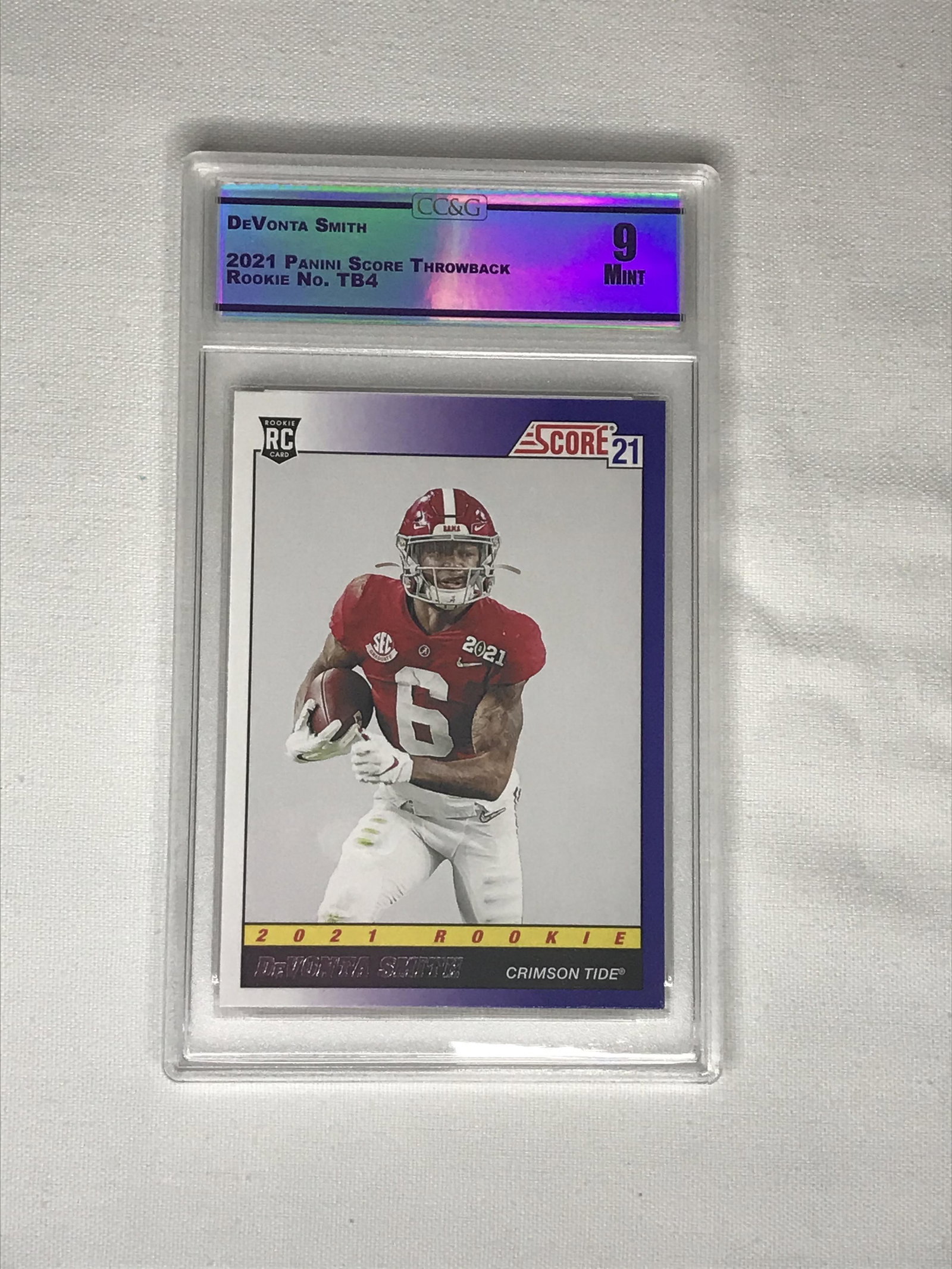 DeVonta Smith Panini Score Rookie CC&G 9: DeVonta Smith Panini Score Rookie CC&G 9