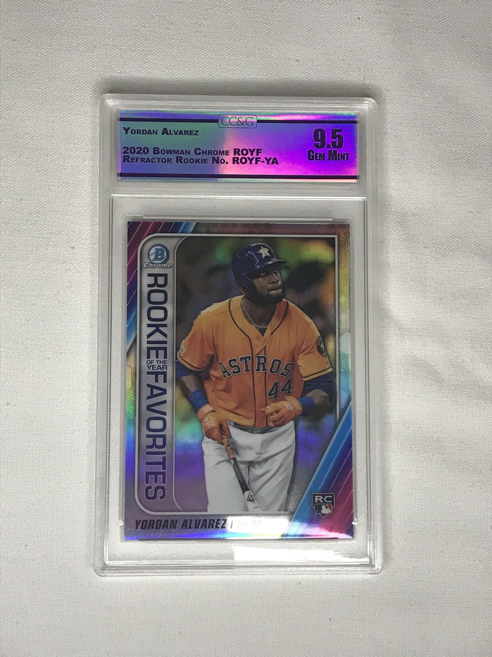Yordan Alvarez Bowman Chrome Refractor Rookie CC&G 9.5 (1 of 1)