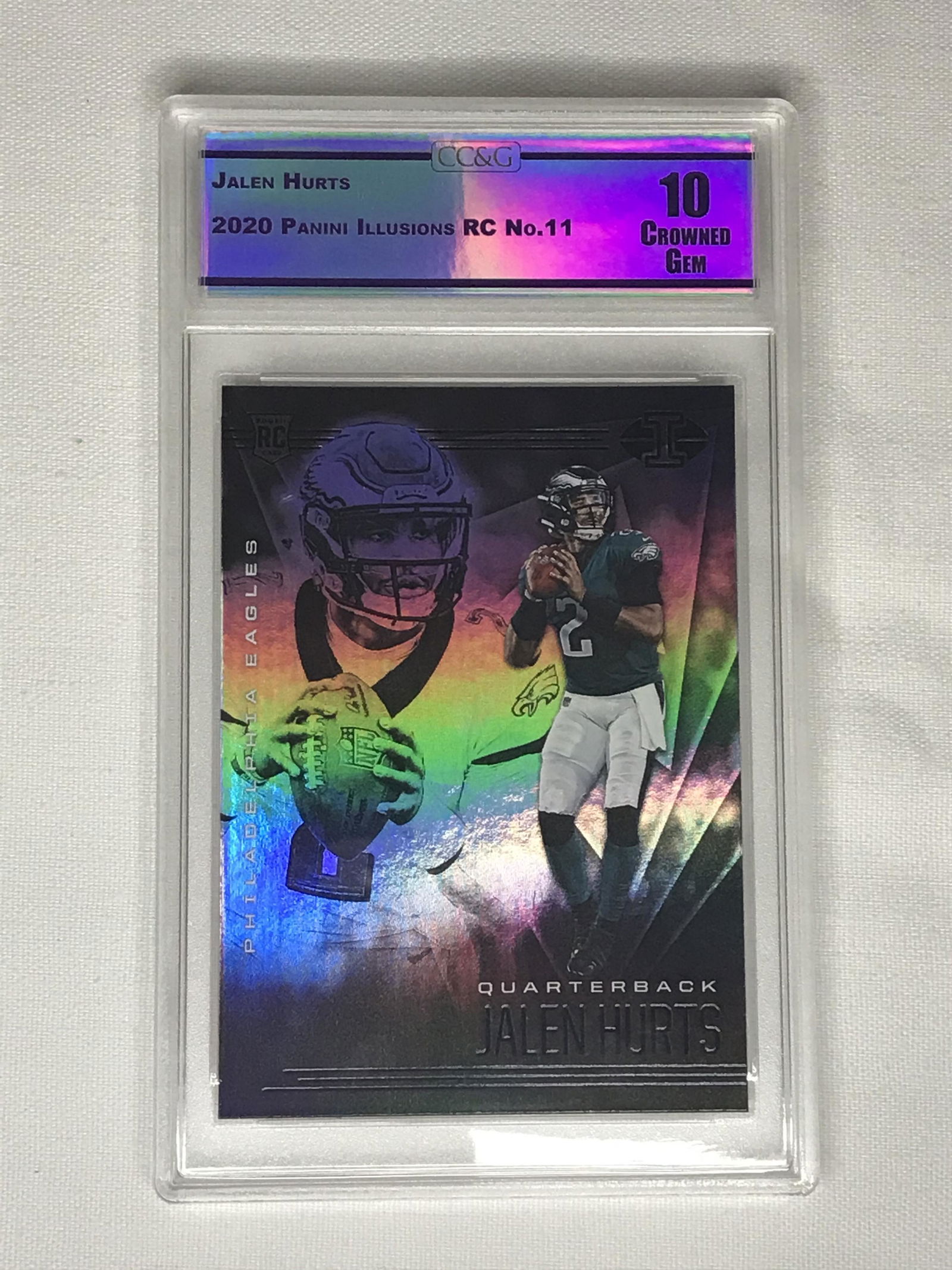 Jalen Hurts Panini Illusions Rookie CC&G 10 (1 of 1)