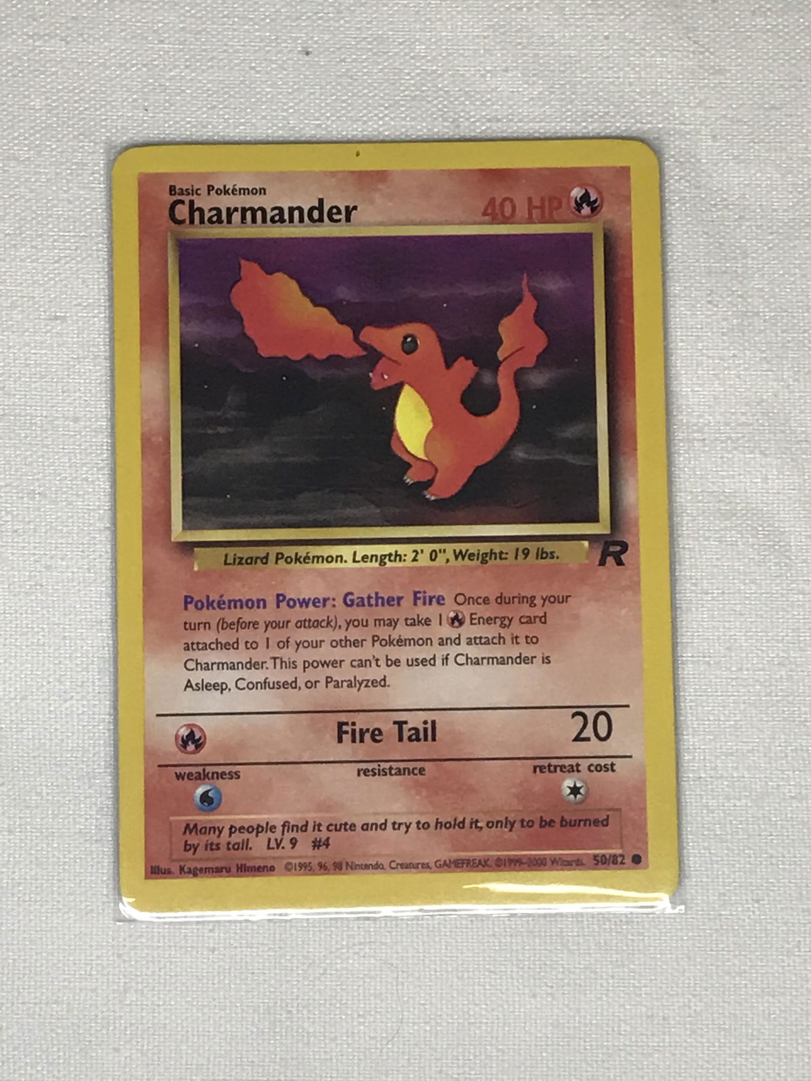Team Rocket Charmander Pokemon single - moderately played (1 of 1)