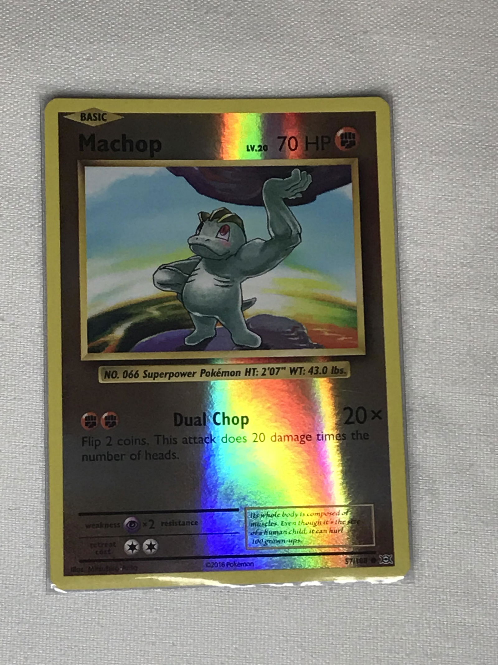 Evolutions Machop reverse holo Pokemon single (1 of 1)