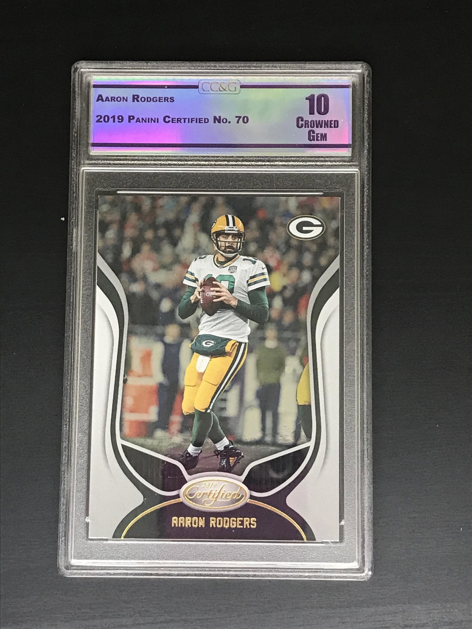 Aaron Rodgers Panini Certified CC&G 10: Aaron Rodgers Panini Certified CC&G 10
