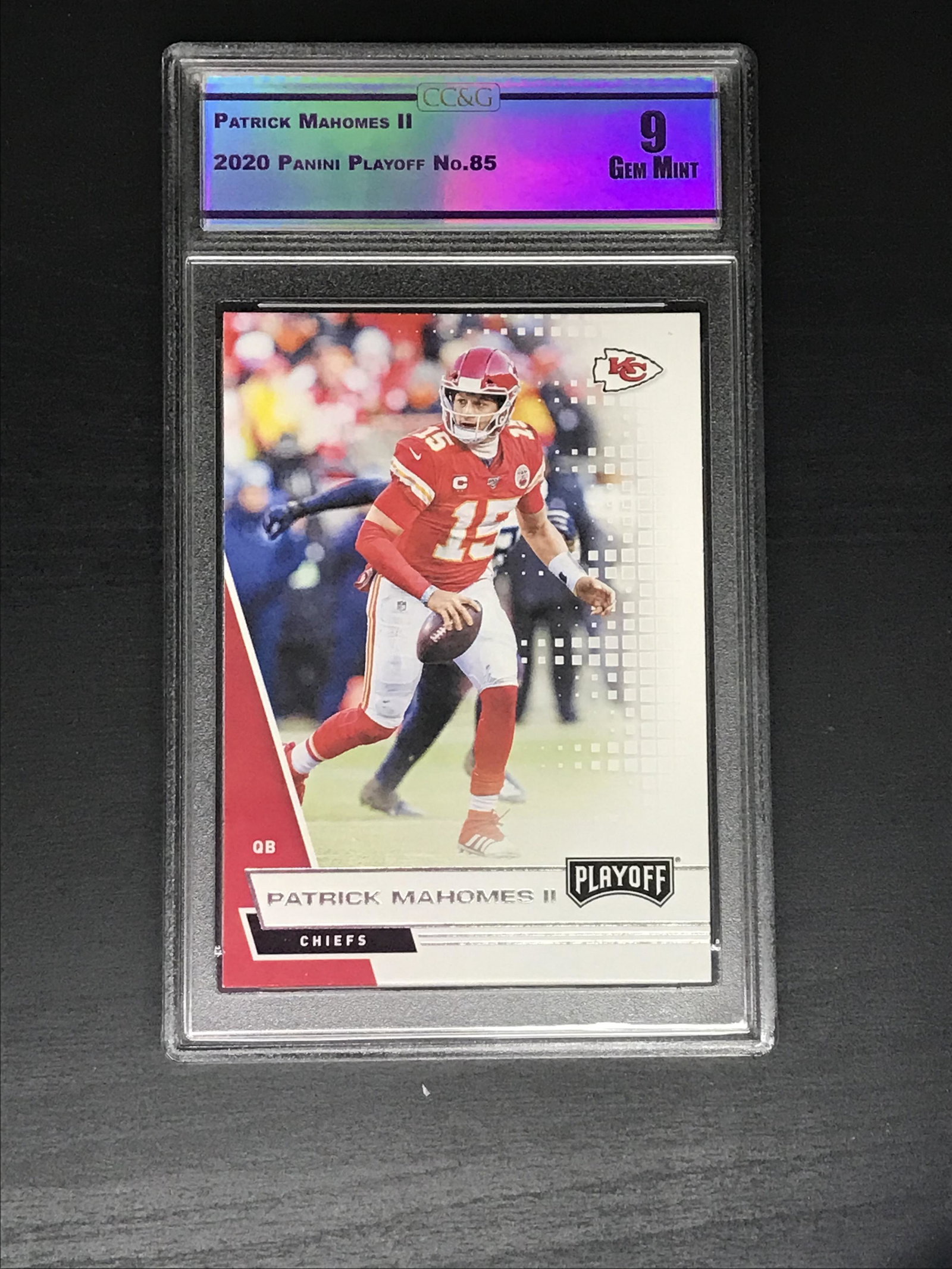 Patrick Mahomes II Panini Playoff CC&G 9: Patrick Mahomes II Panini Playoff CC&G 9