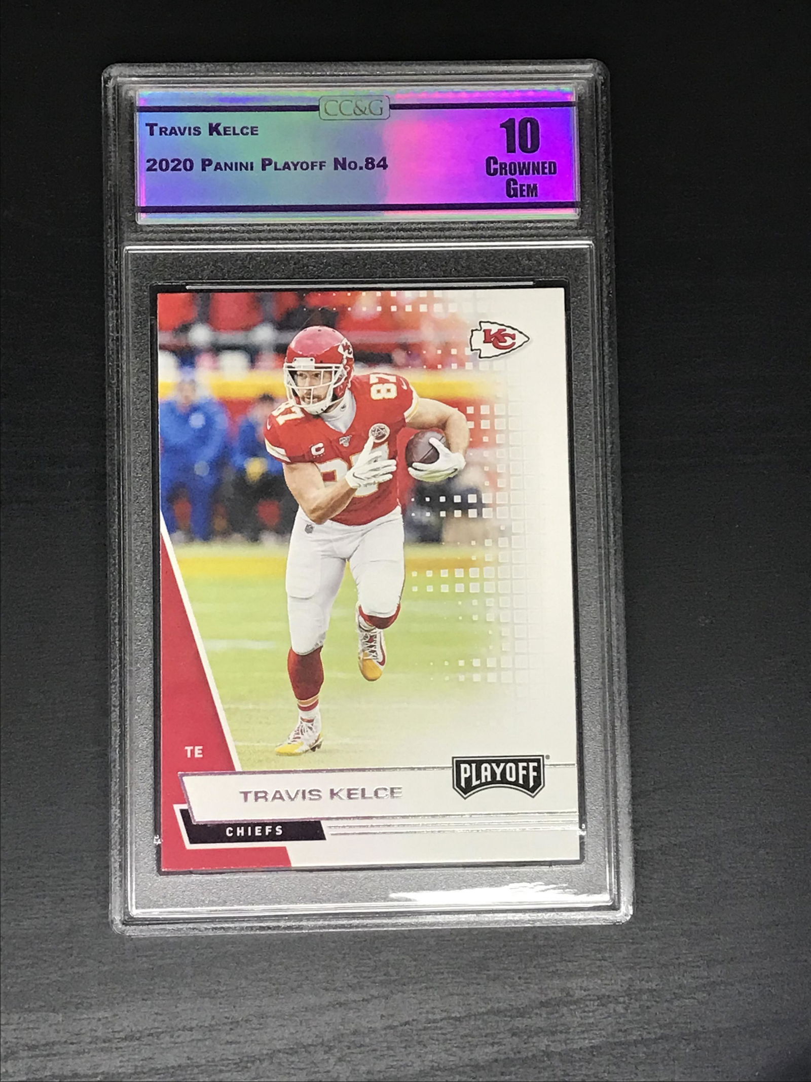 Travis Kelce Panini Playoff CC&G 10: Travis Kelce Panini Playoff CC&G 10